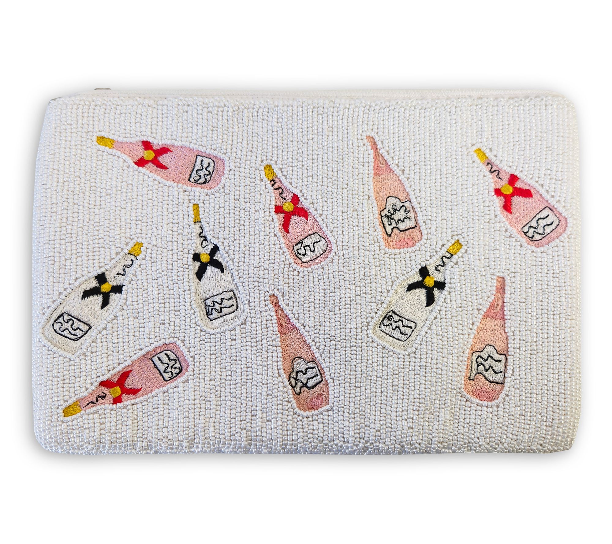 By The Edit Beaded Zip Pouch