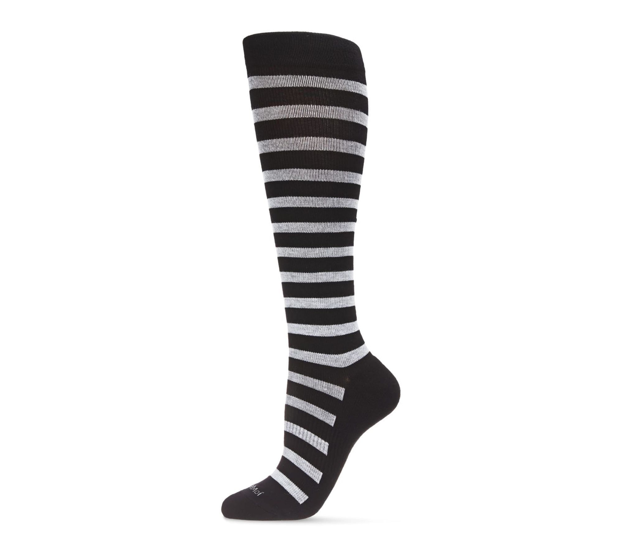 MeMoi Women's Striped Graduated Compression Socks