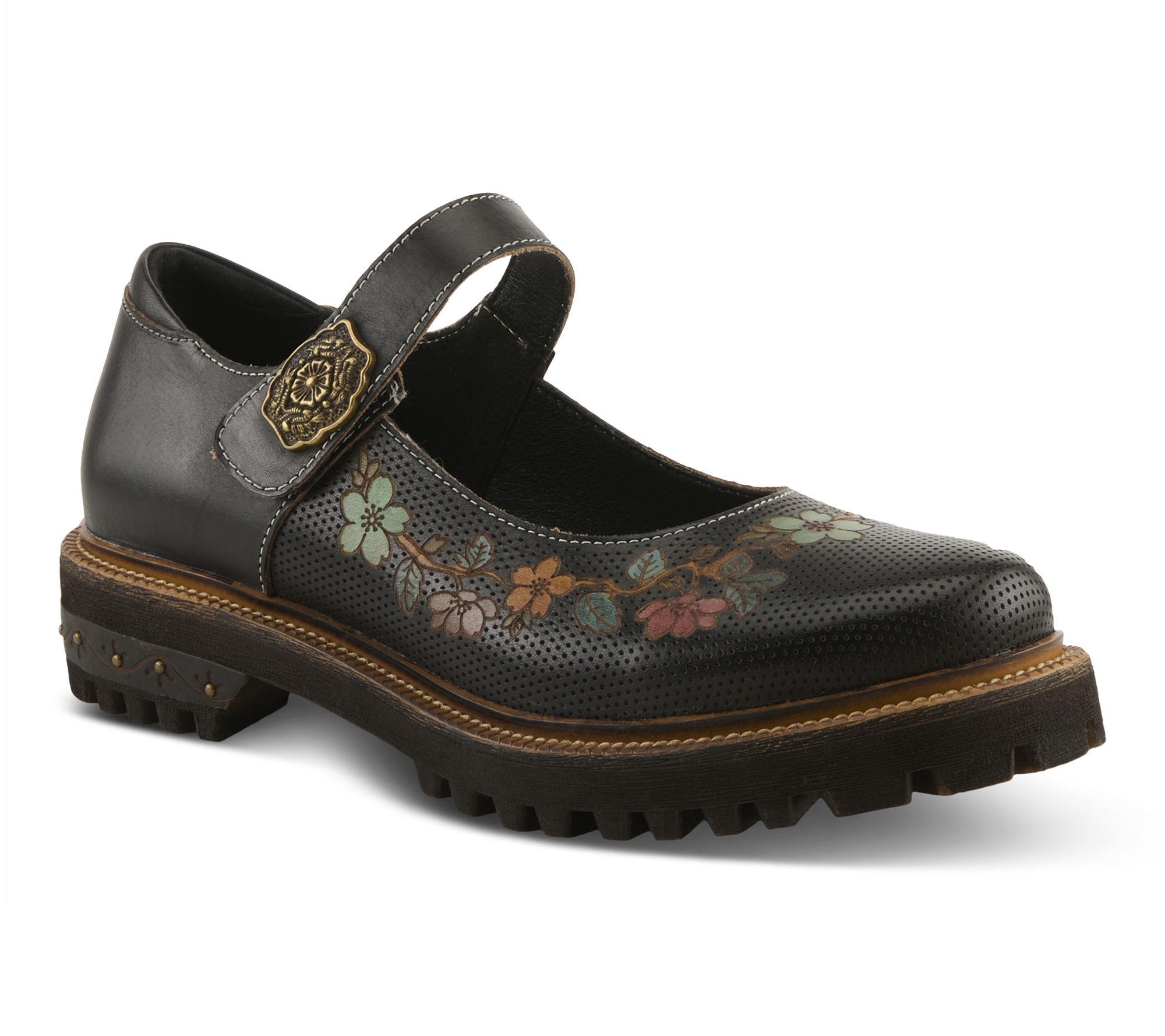 L'Artiste by Spring Step Leather Mary Jane Shoes - Danuella
