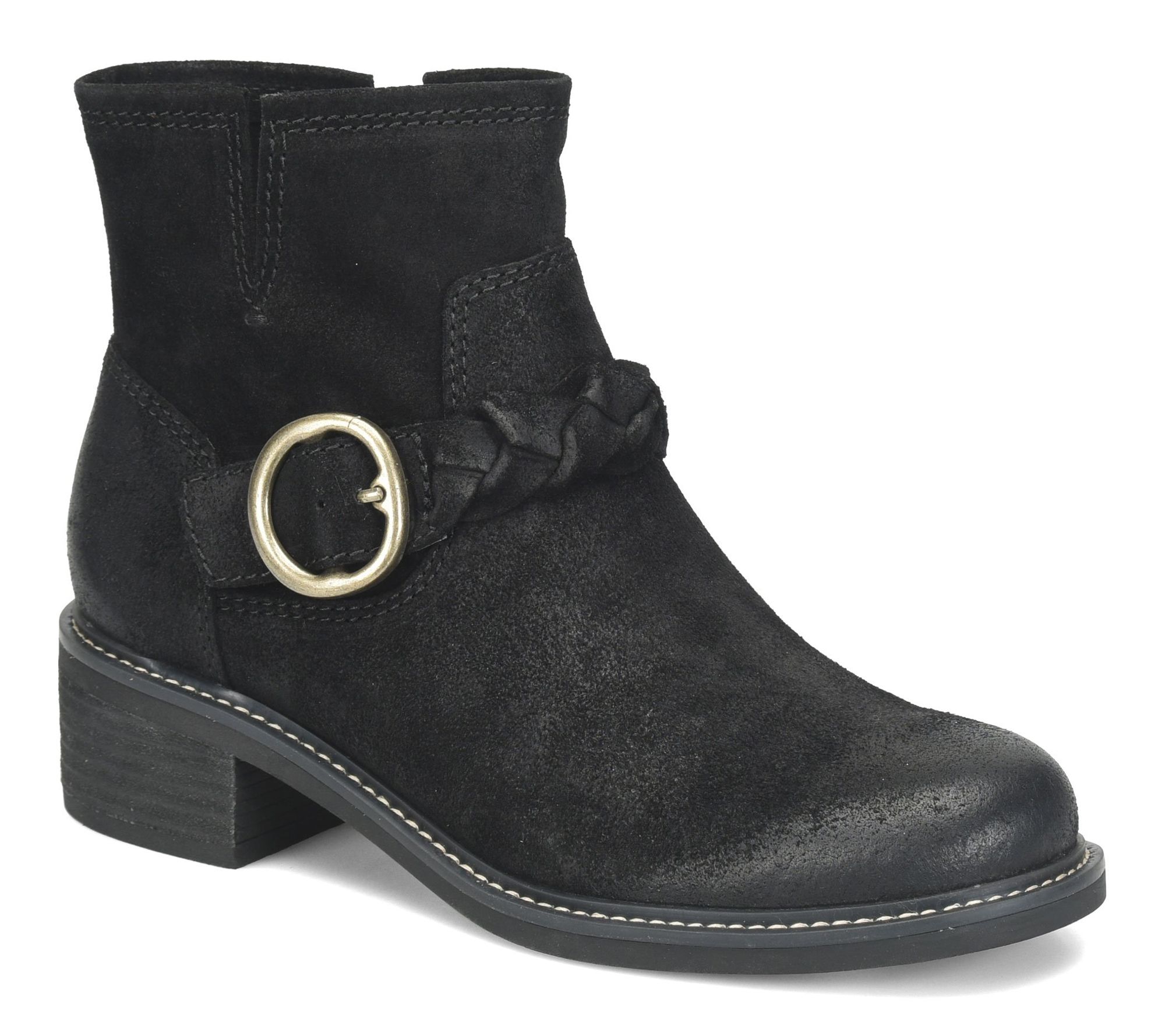 Sofft Suede Braided Ankle Boot - Miley