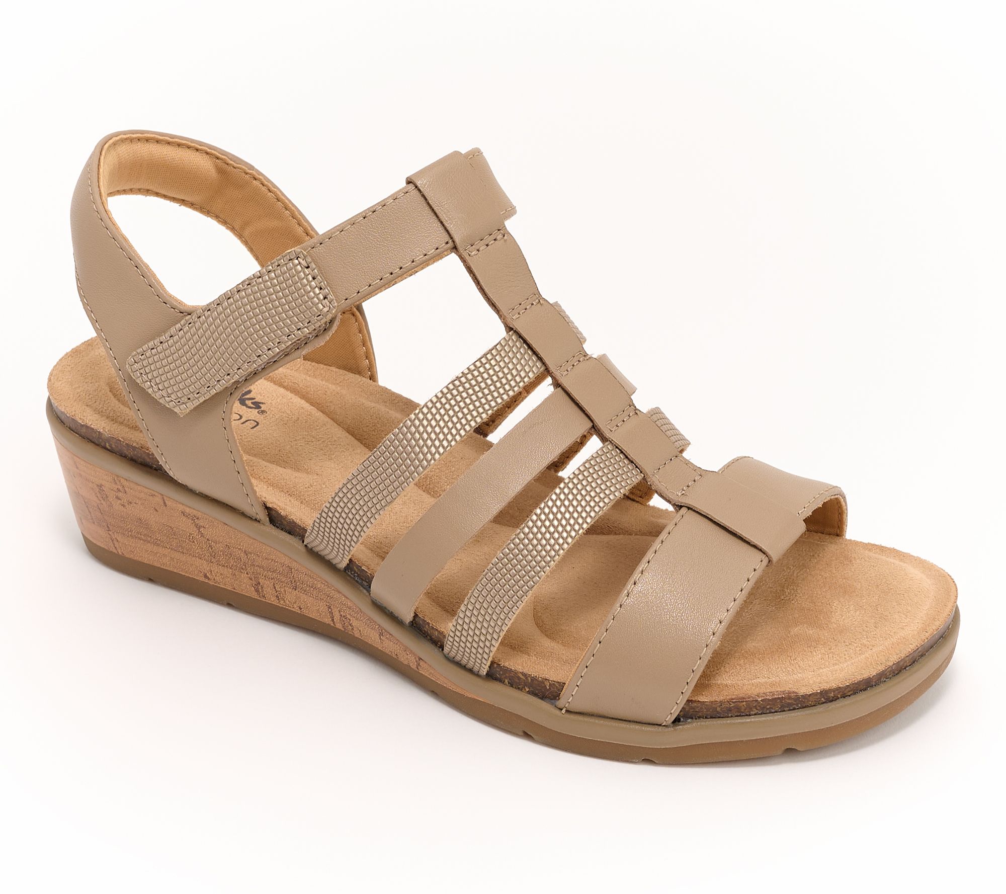 Clarks Collection Leather Wedges -Kacha Step
