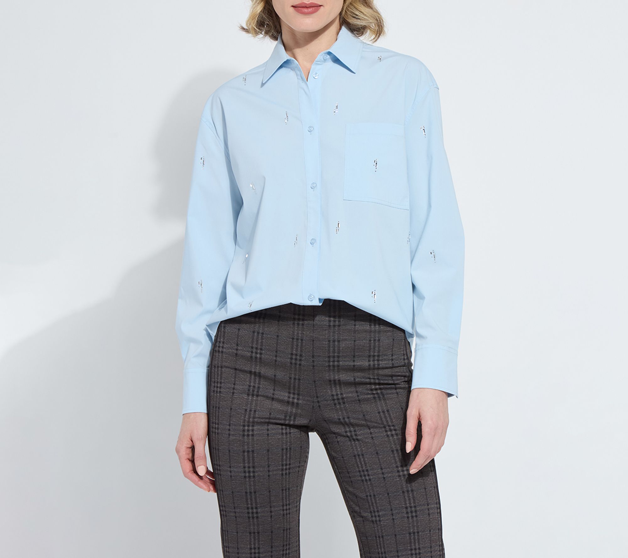 Lysse New York Skye Crystal Embellished Shirt