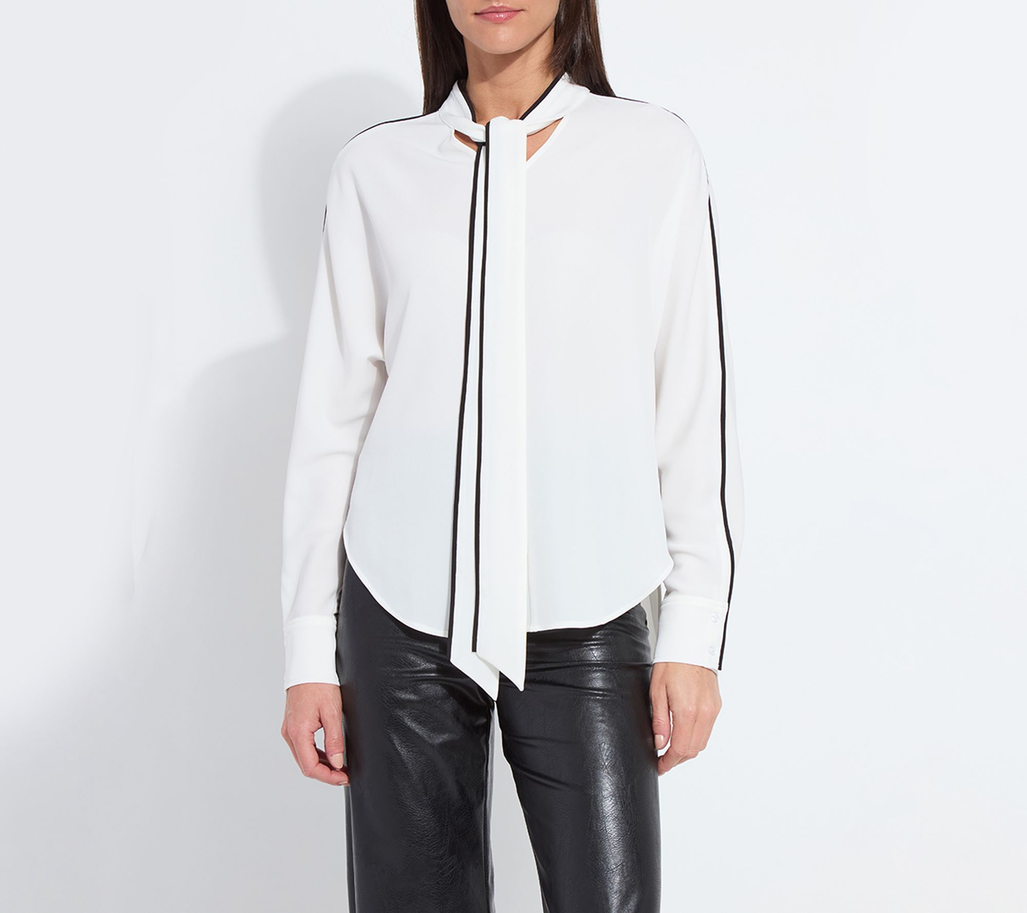 Lysse New York Daphne Dolman Sleeve Bow Blouse