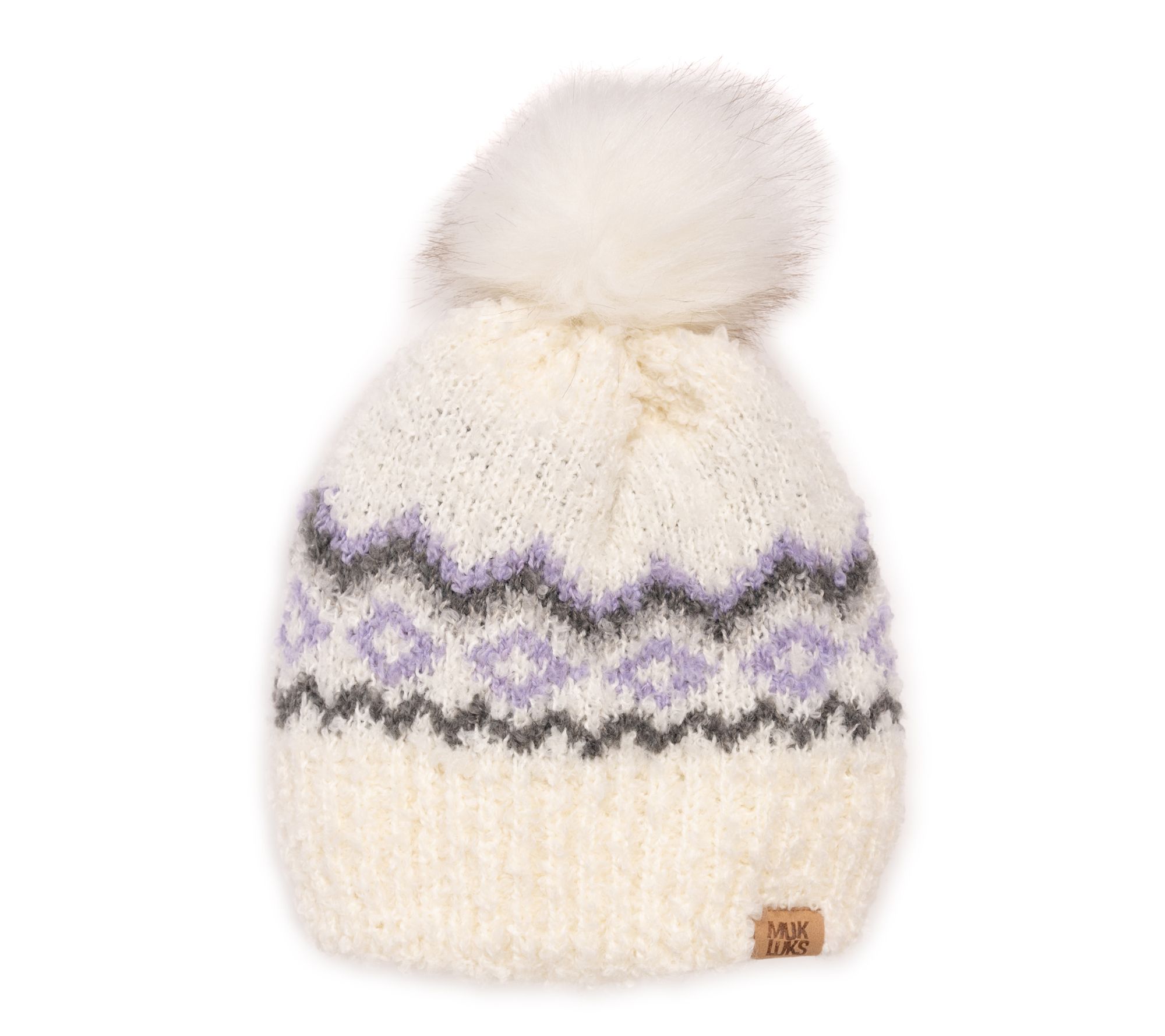 MUK LUKS Women's Boucle Patterned Hat