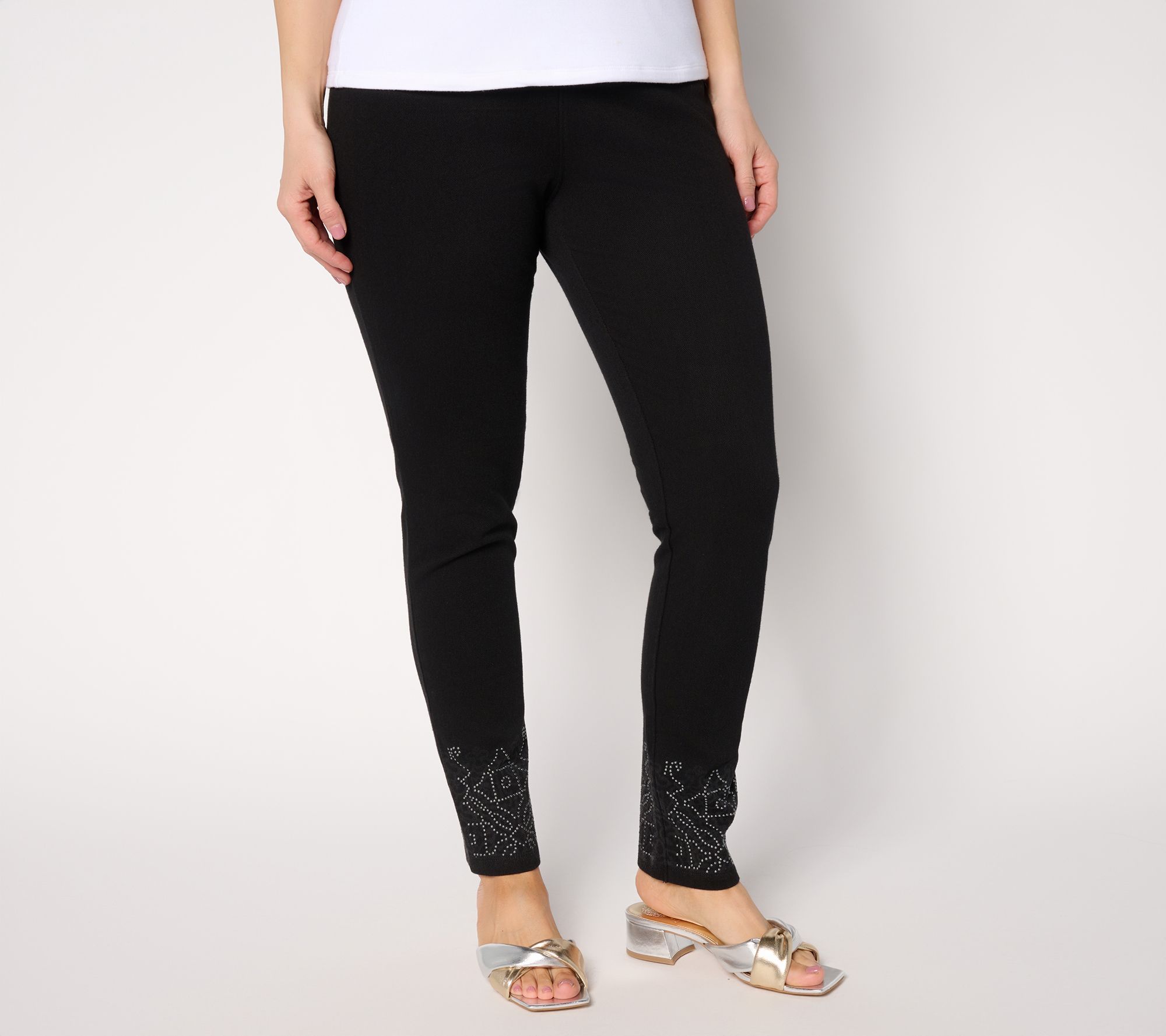 "As Is" Women with Control Tummy Control Petite Prime Stretch Jeans