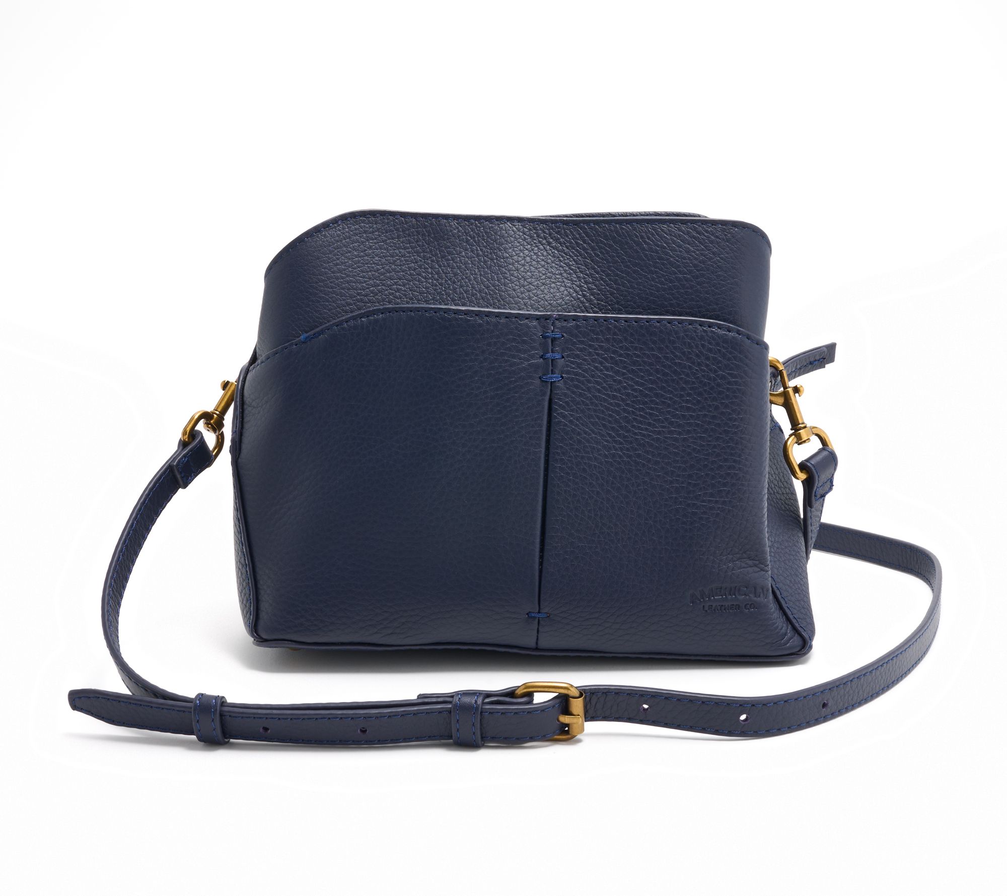 "As Is" American Leather Co. Tulip LrgTriple Entry Crossbody