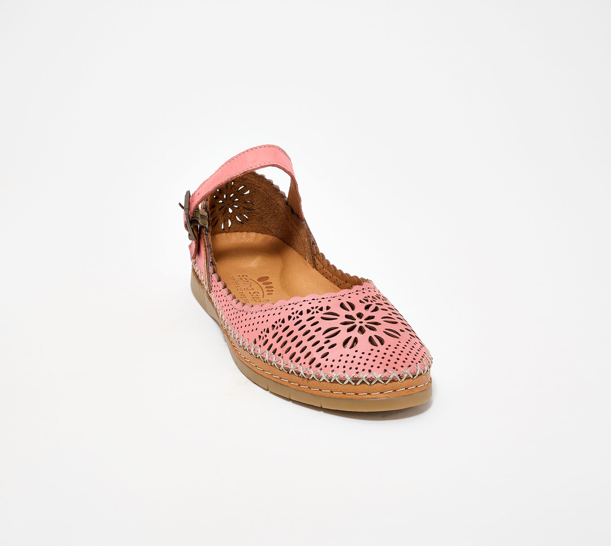 Spring Step Perforated Mary Janes - Zabelle