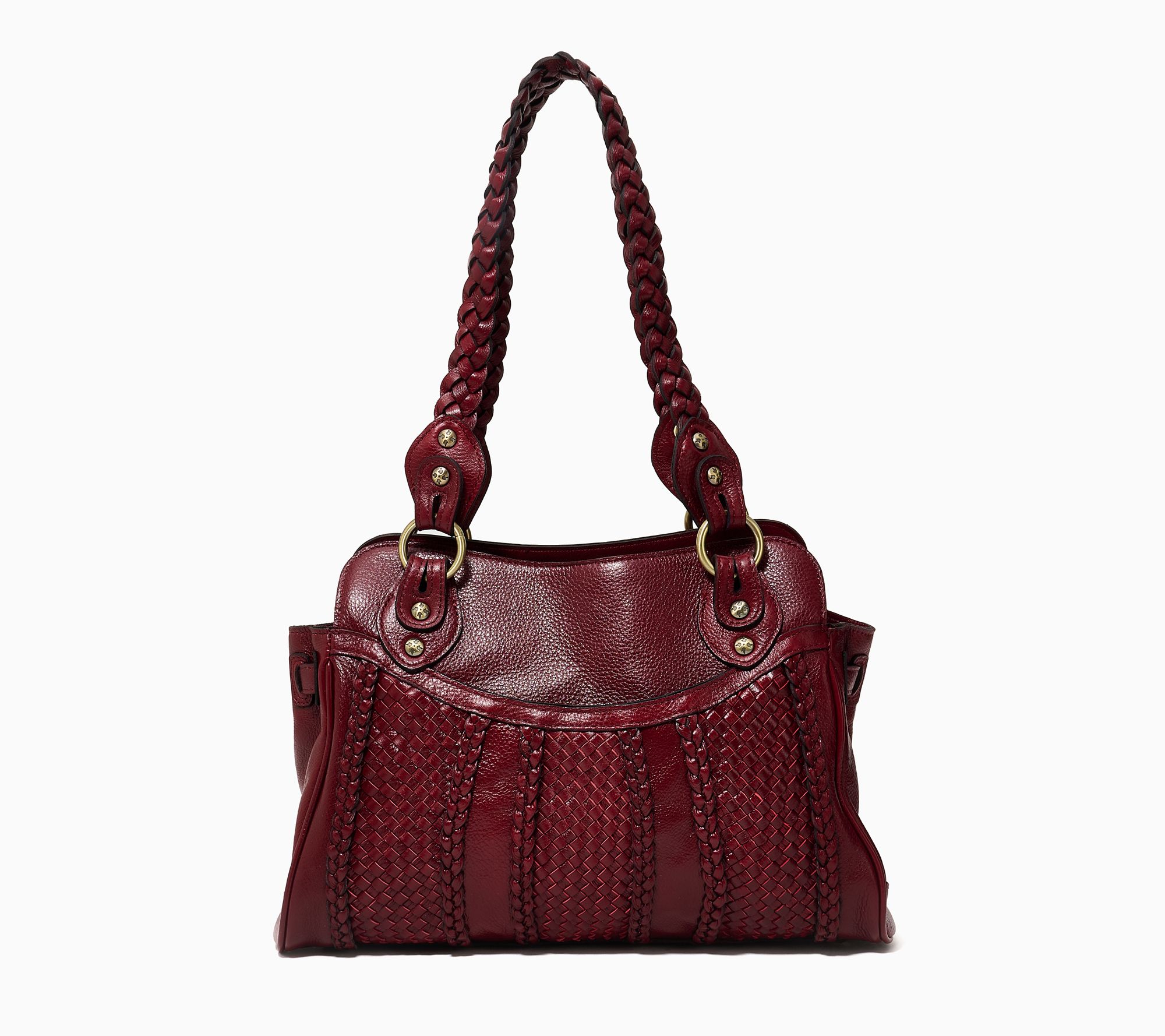 Patricia Nash Dalane Leather Satchel | QVC