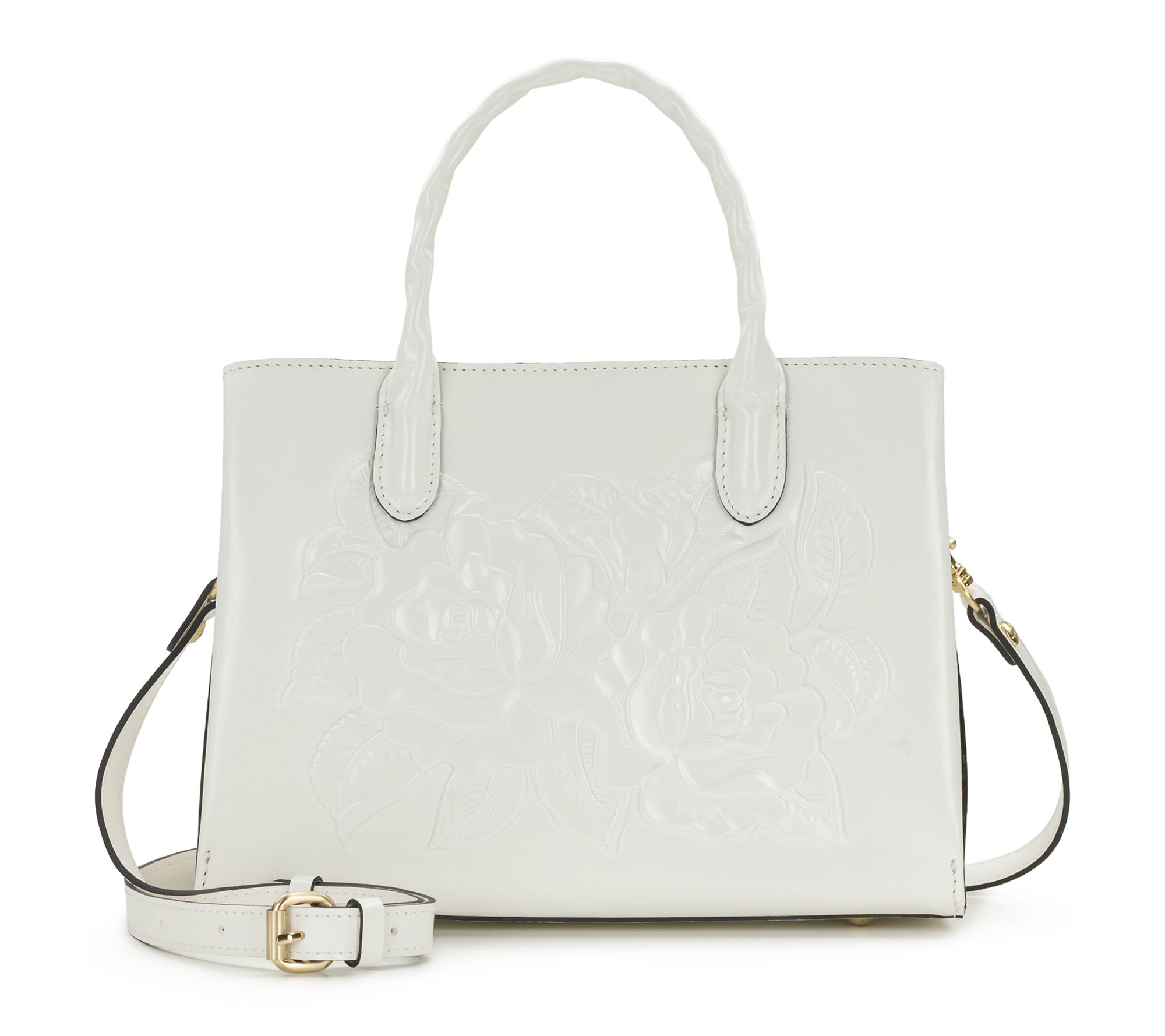 Patricia Nash Genovese Satchel - Vintage Veg Tan Rose Tooled