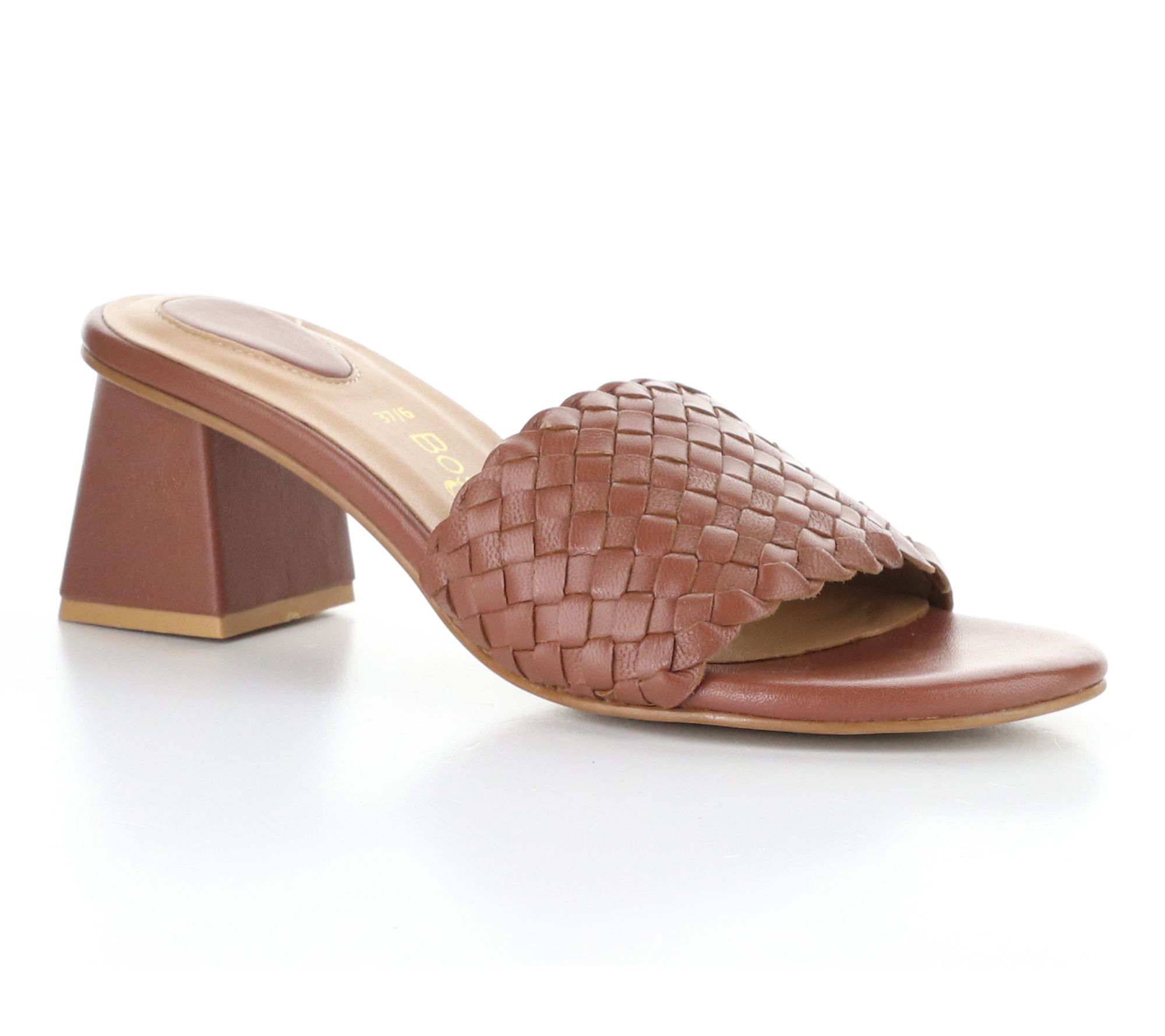 Bos. & Co. Woven Leather Slip-On  Sandals  - Wella