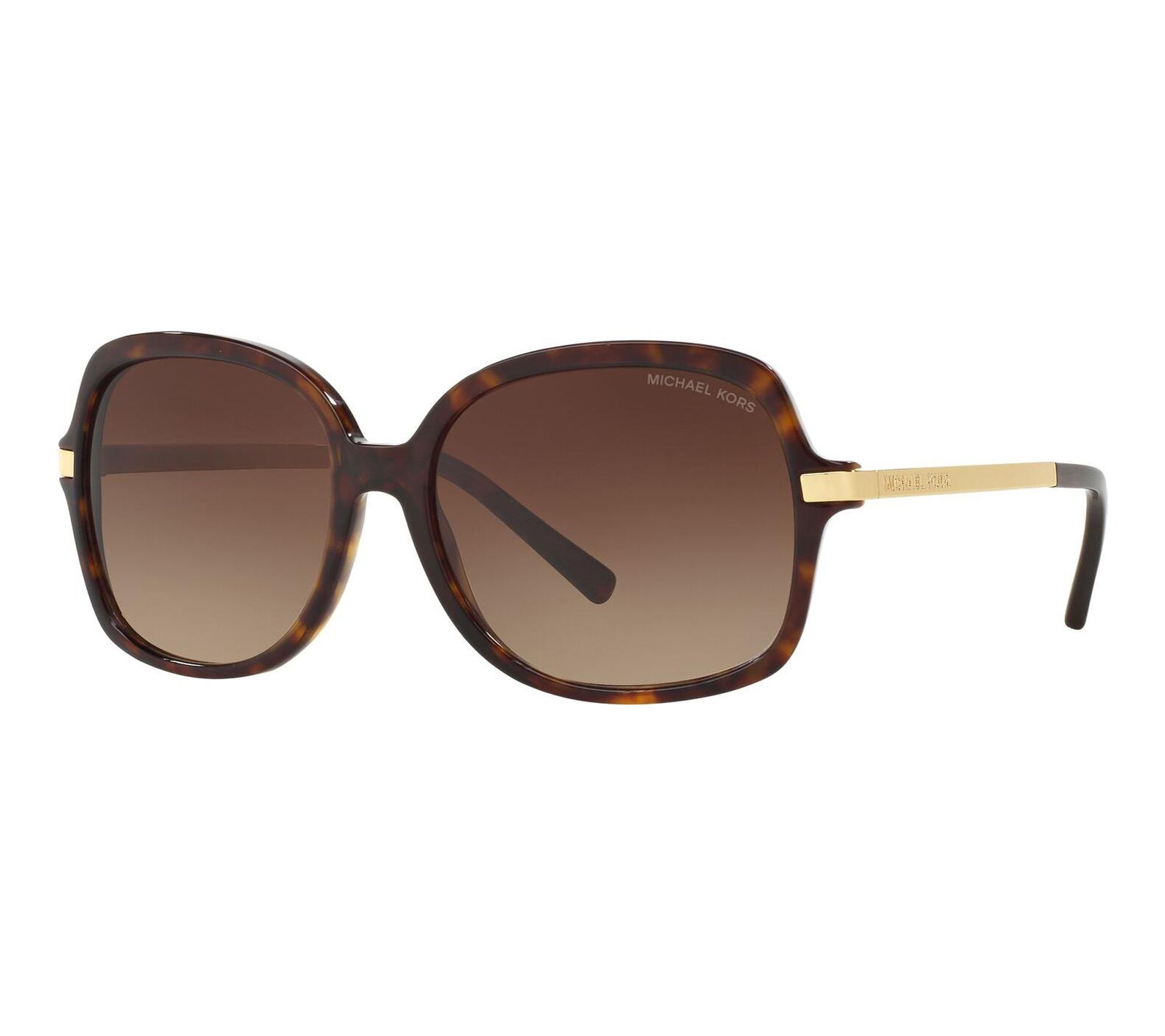 Michael Kors Collection Tortoiseshell Square Frame Sunglasses - Brown Tortoise Michael Kors Nice M (57 - 17) with Brown lenses and Tortoise  main image 4