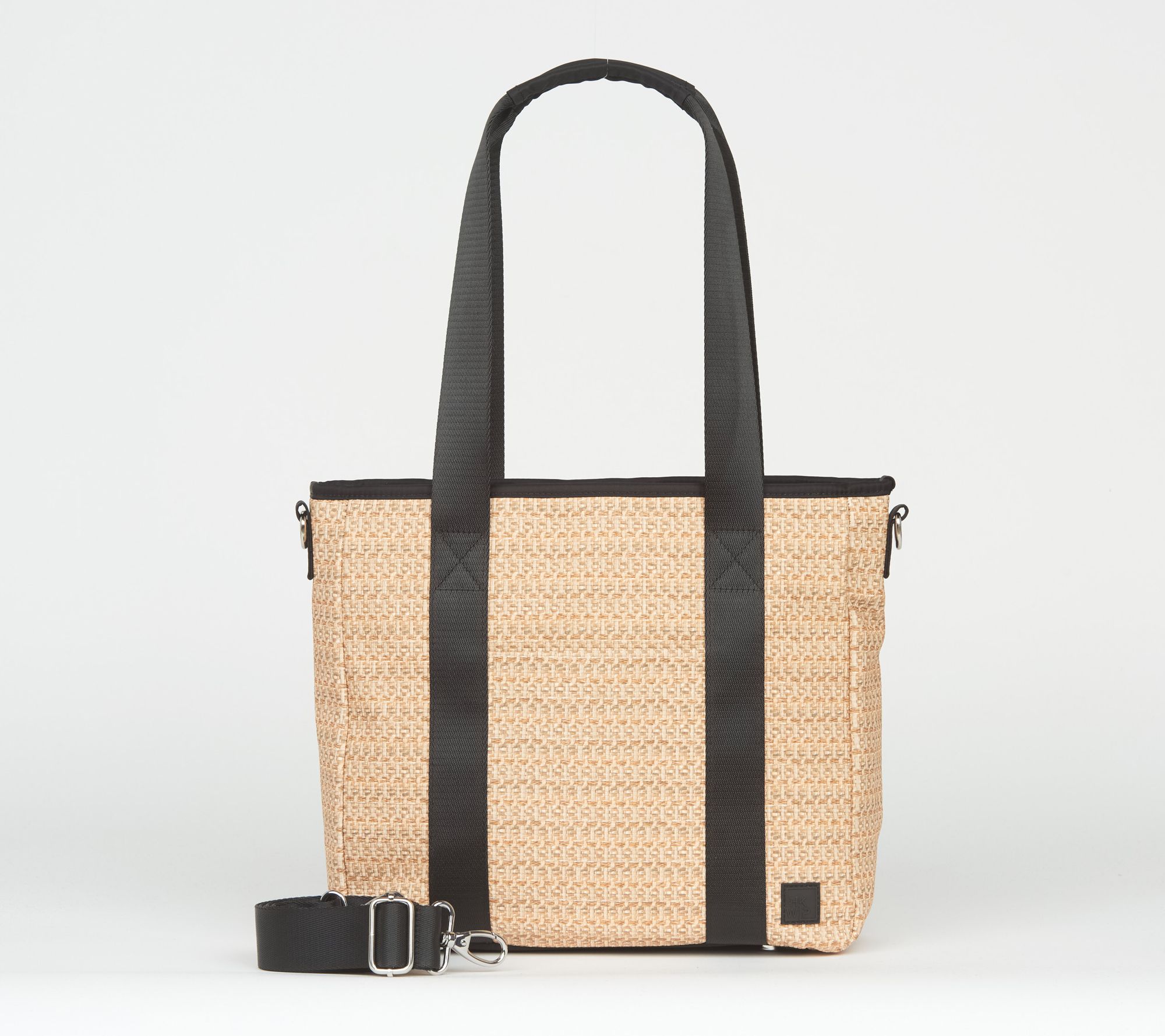 "As Is" IHKWIP Raffia Carry Your Confidence Tote w/ Crossbody Strap