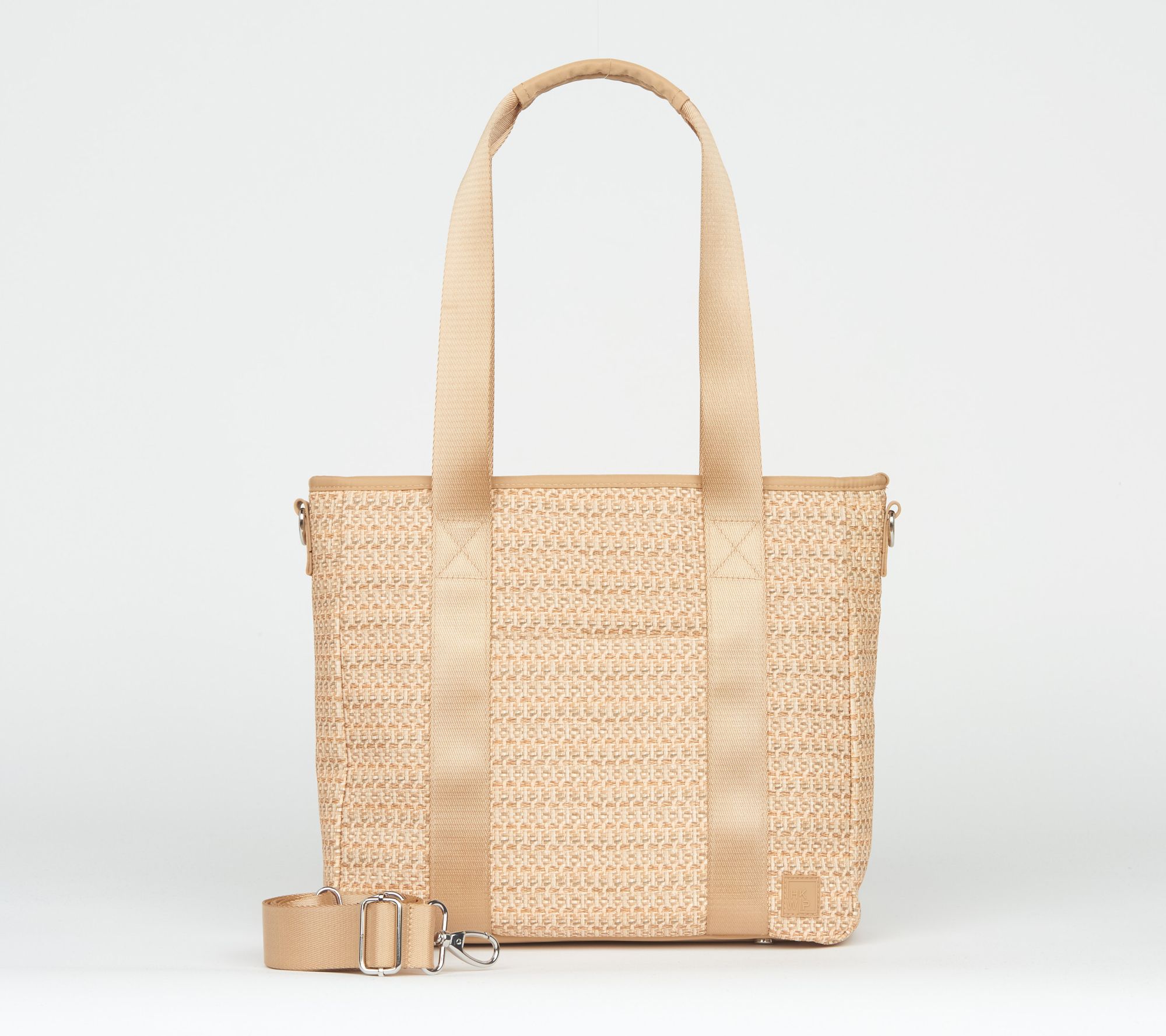 "As Is" IHKWIP Raffia Carry Your Confidence Tote w/ Crossbody Strap