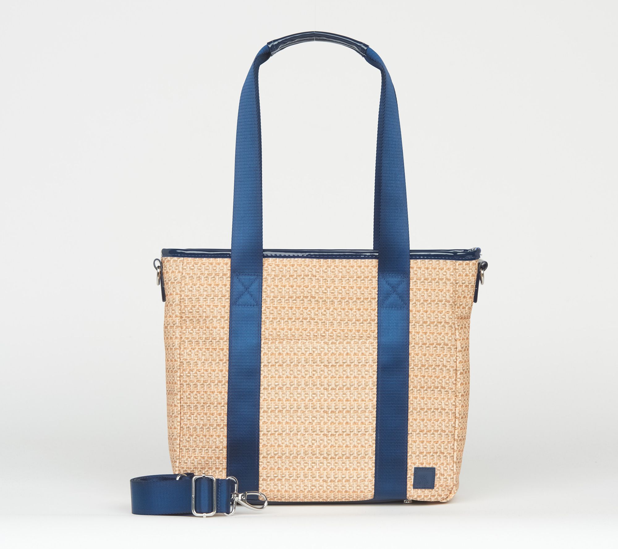 "As Is" IHKWIP Raffia Carry Your Confidence Tote w/ Crossbody Strap