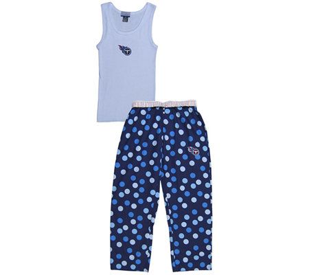 NFL Tennessee Titans Women's Confetti Dot Pajama Set 