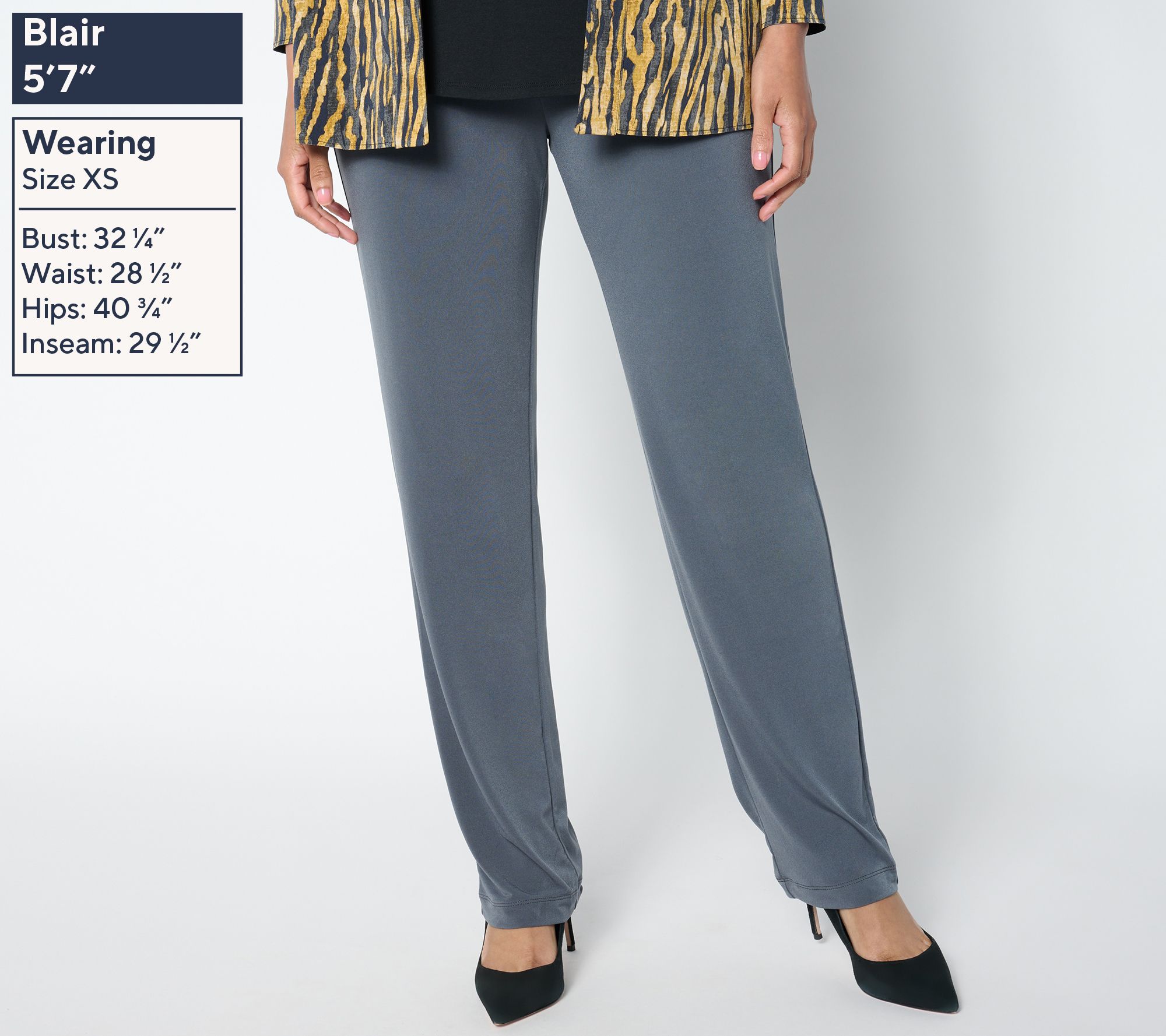 susan graver straight leg pants