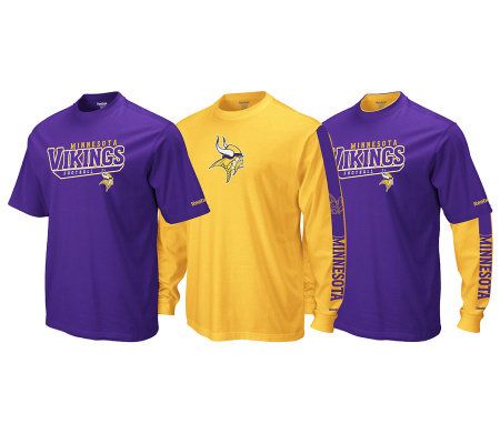 NFL Minnesota Vikings Option 3-in-1 Combo T-Shirt 