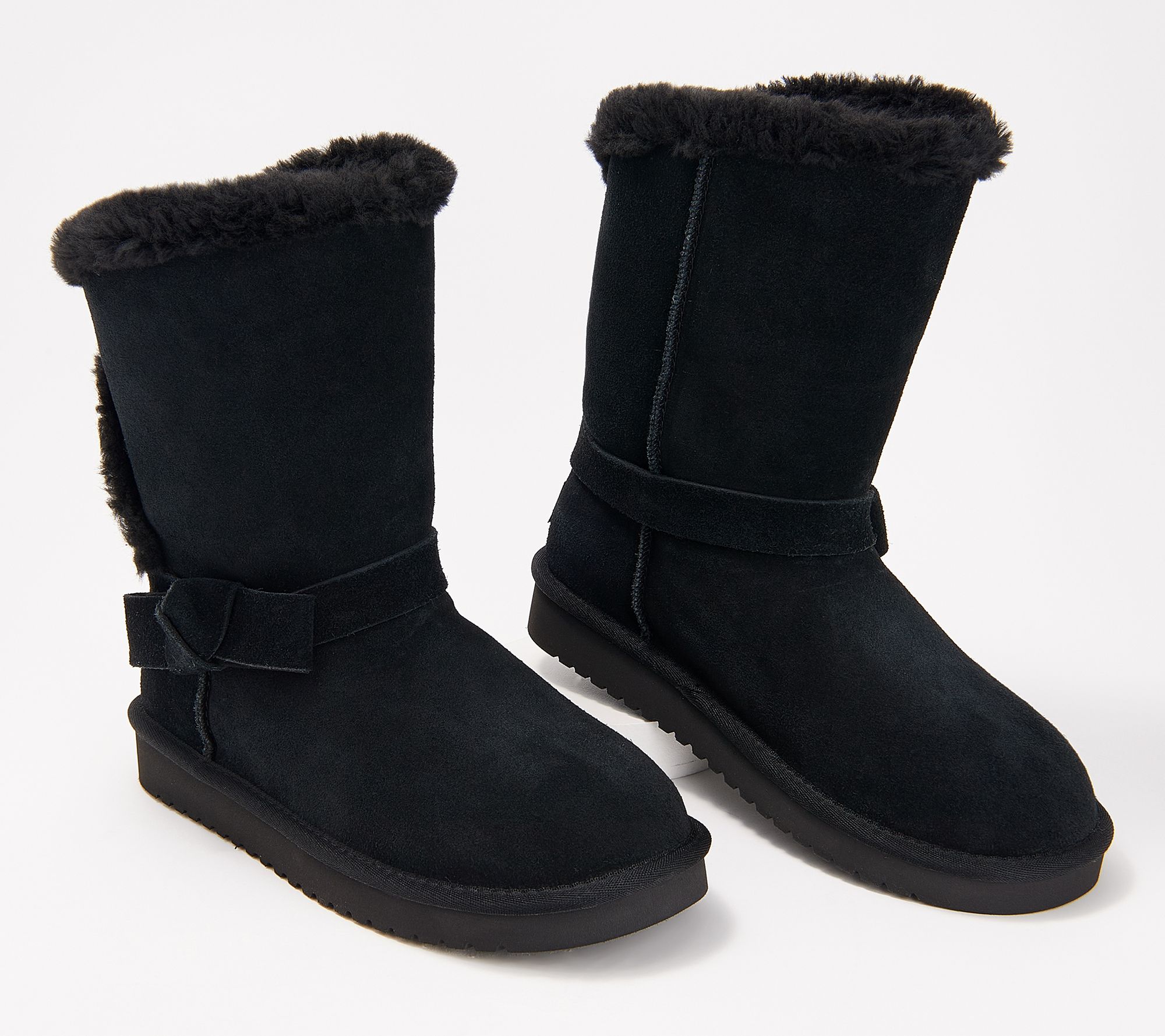 Koolaburra by UGG Suede Bow Short Boots - Arlena