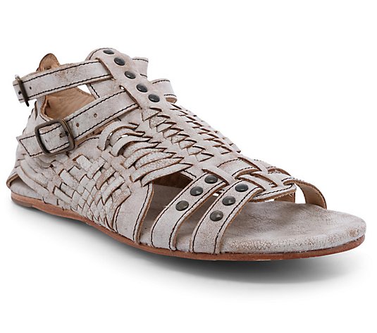 BED STU Leather Woven Huarache Sandals - Claire