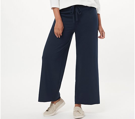 NYDJ Forever Comfort Ankle Wide-Leg Pants with Drawstring