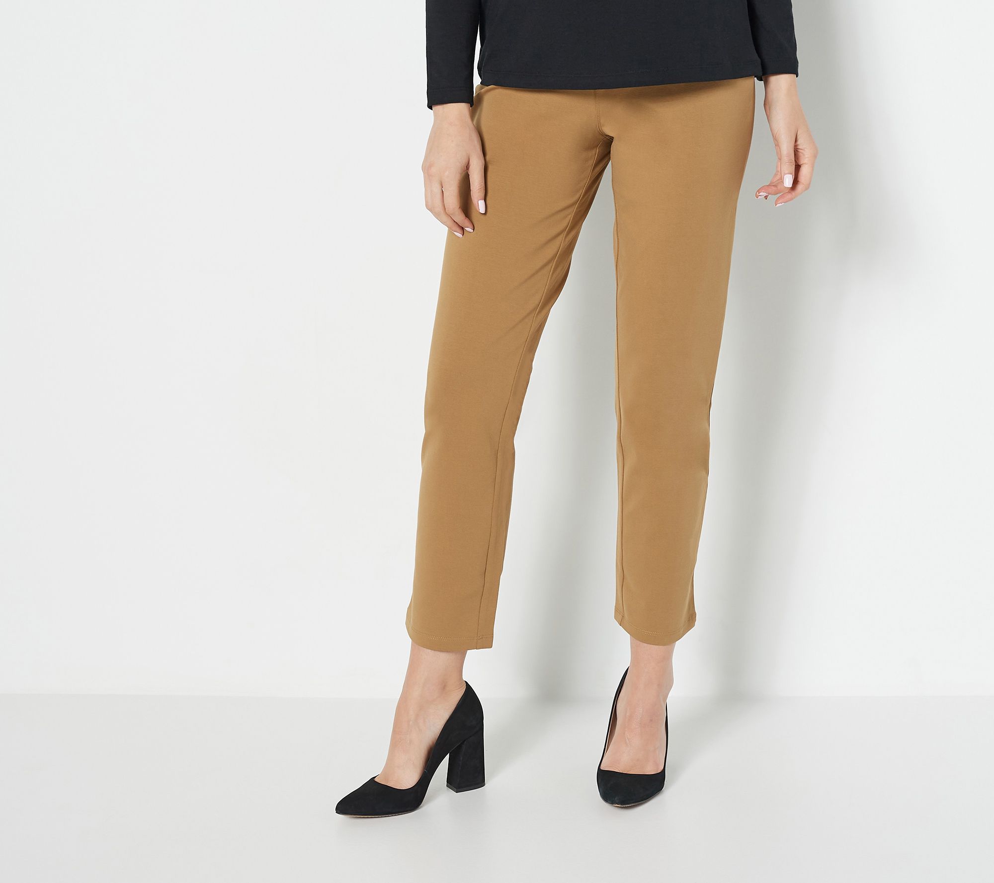 Susan Graver Weekend Petite Premium Stretch Slim Leg Pant