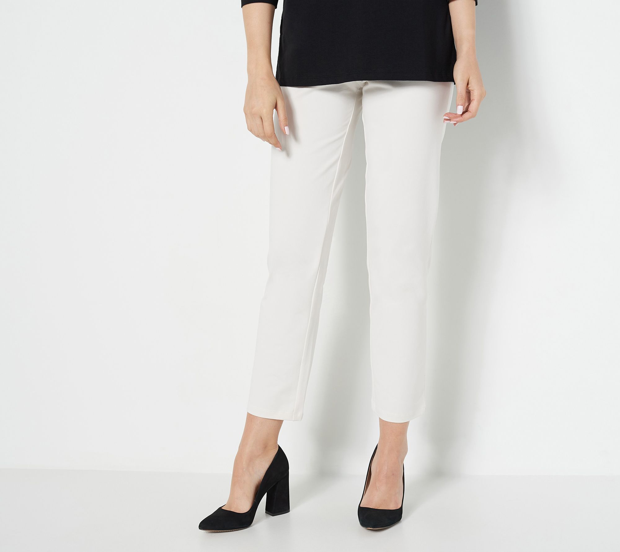Susan Graver Weekend Petite Premium Stretch Slim Leg Pant