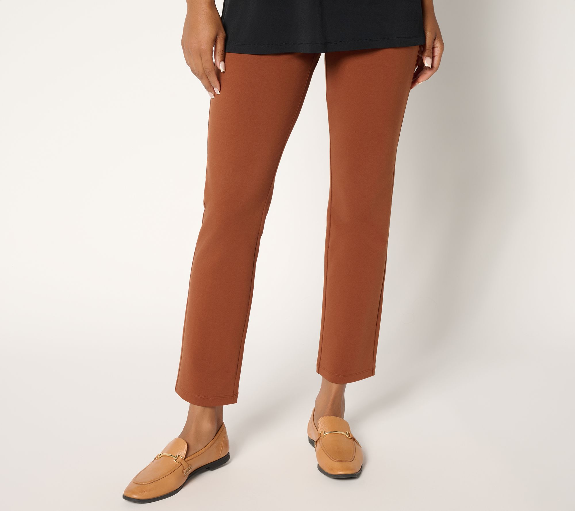Susan Graver Weekend Petite Premium Stretch Slim Leg Pant