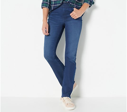 Denim & Co. Comfy Knit Regular Lightly Bootcut Jeans