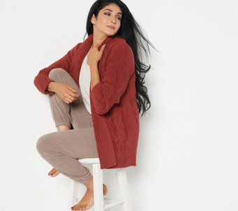 Barefoot Dreams CozyChic Cable Cardigan Cardigan - A459786