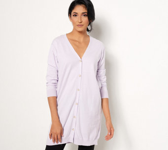 Soft by NAADAM Cotton Cashmere Button Duster Cardigan