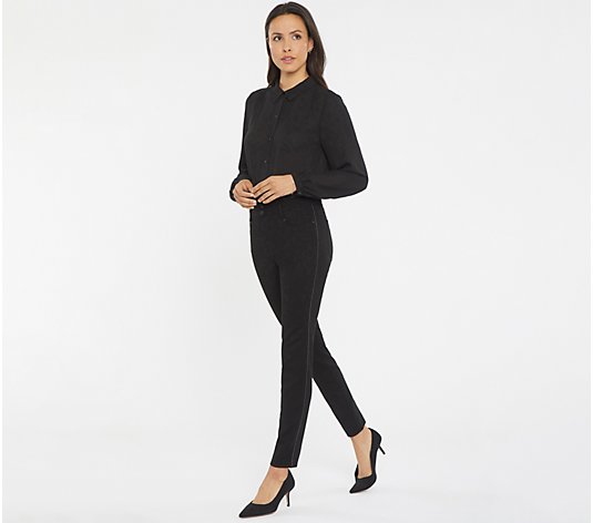 NYDJ Clean Front Skinny Ankle Pants in Ponte Knit - QVC.com