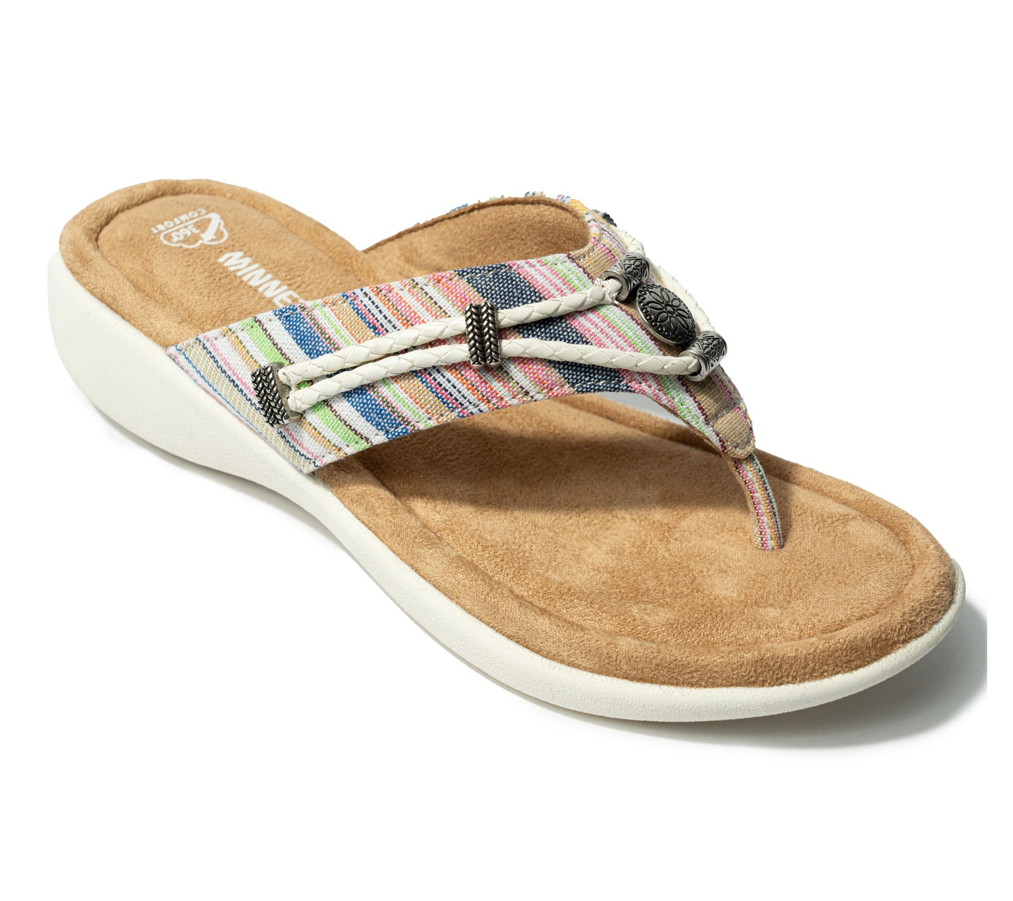 Minnetonka Women's Silverthorne 360 Flip Flop - Fabric