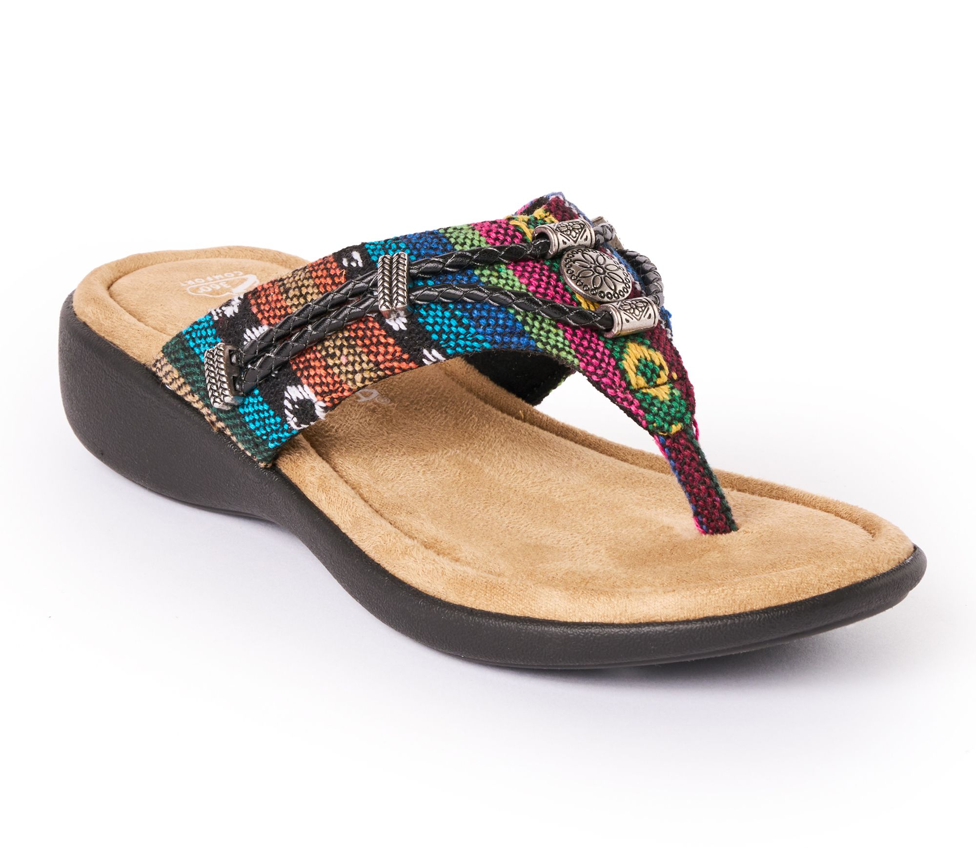 Minnetonka Women's Silverthorne 360 Flip Flop - Fabric
