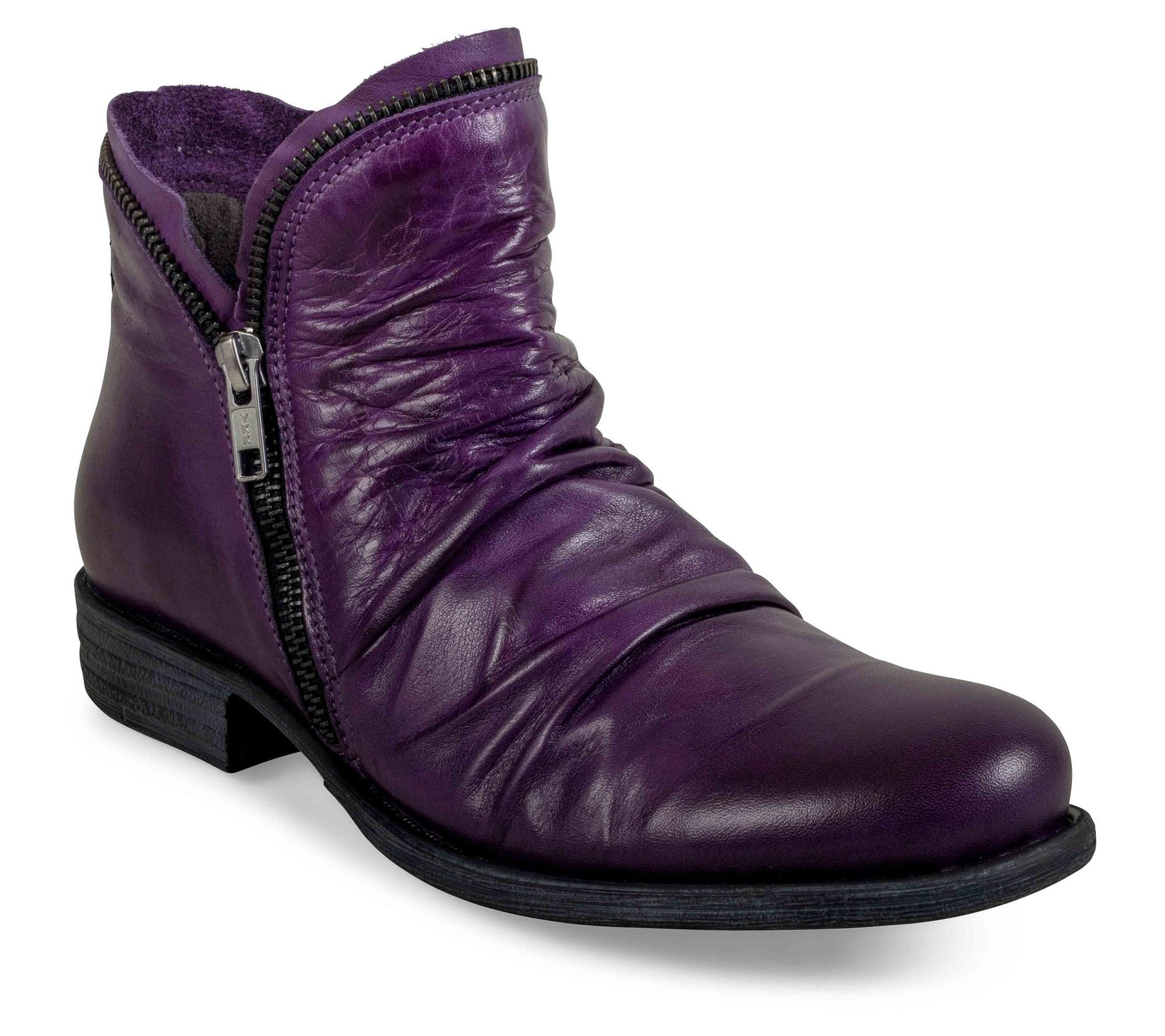 Miz Mooz Luna Comfort Casual Ruched Fashion Bootie