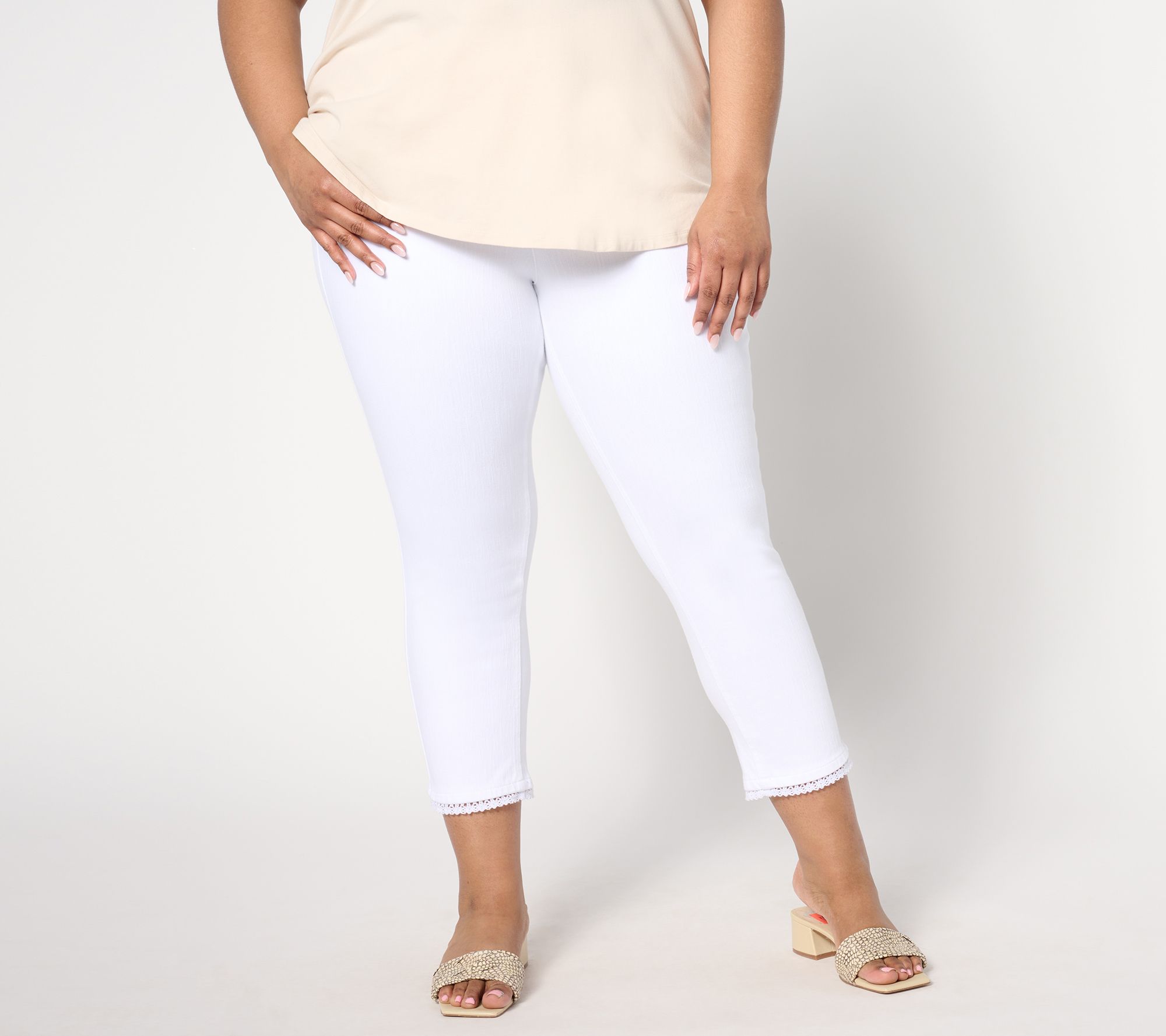 Isaac Mizrahi Live! Knit Denim Tall Pull-On Jeans