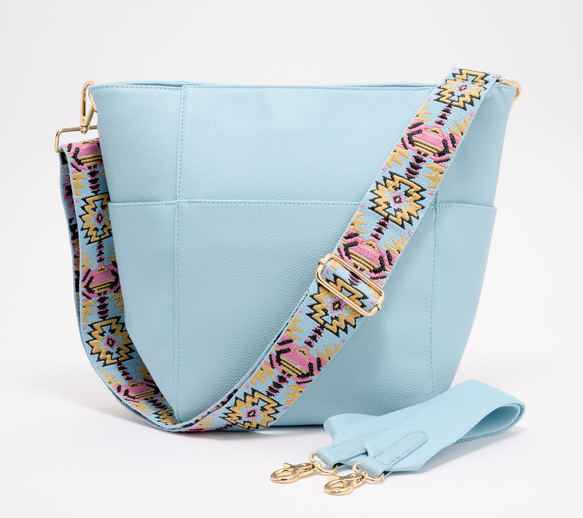 Amy Stran x AHDORNED Faux Leather Bucket Bag