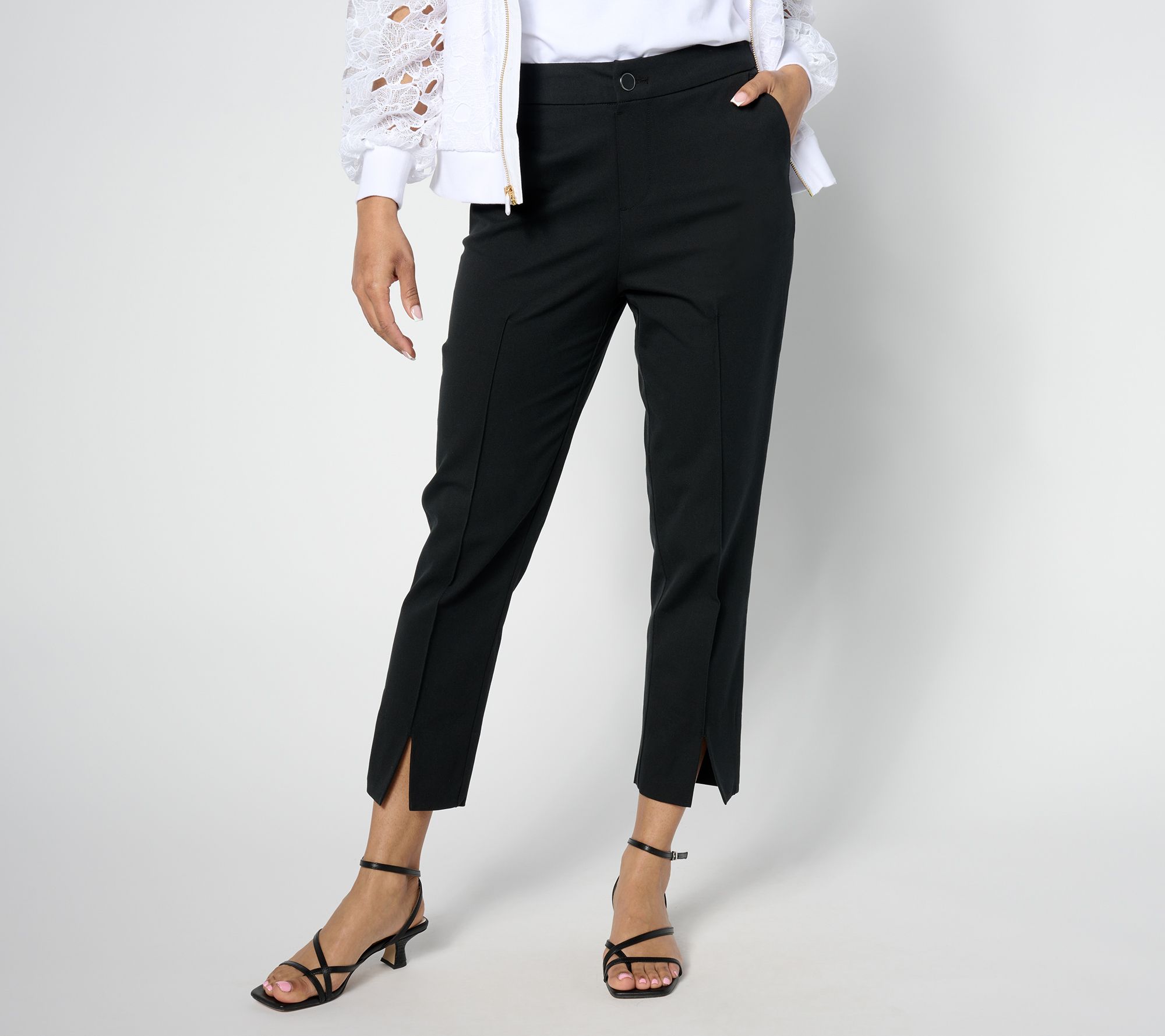 Isaac Mizrahi Live! Tall 24/7 Stretch Slim-Leg Crop Pants