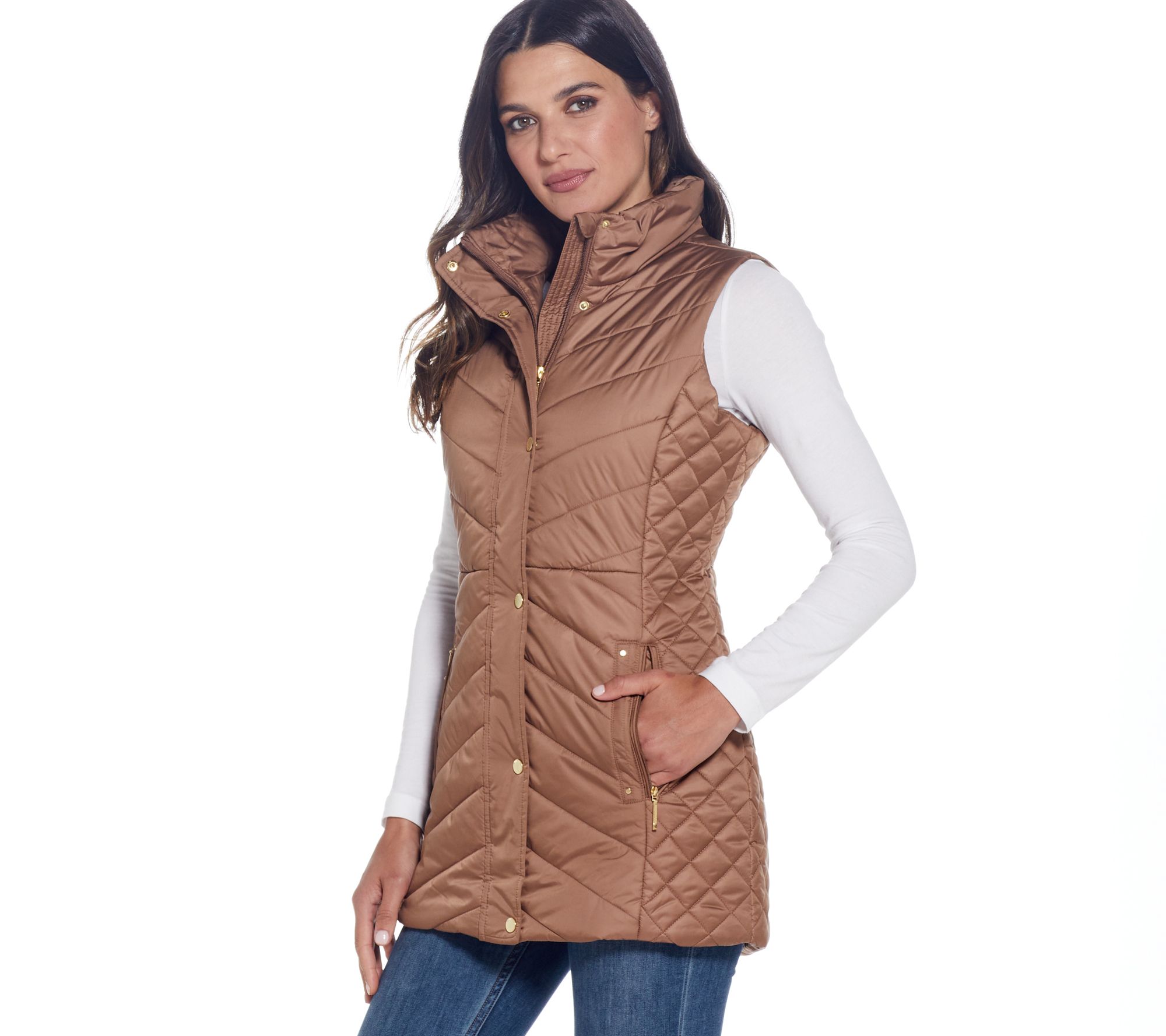 Weatherproof Multi Quilted Longline Vest