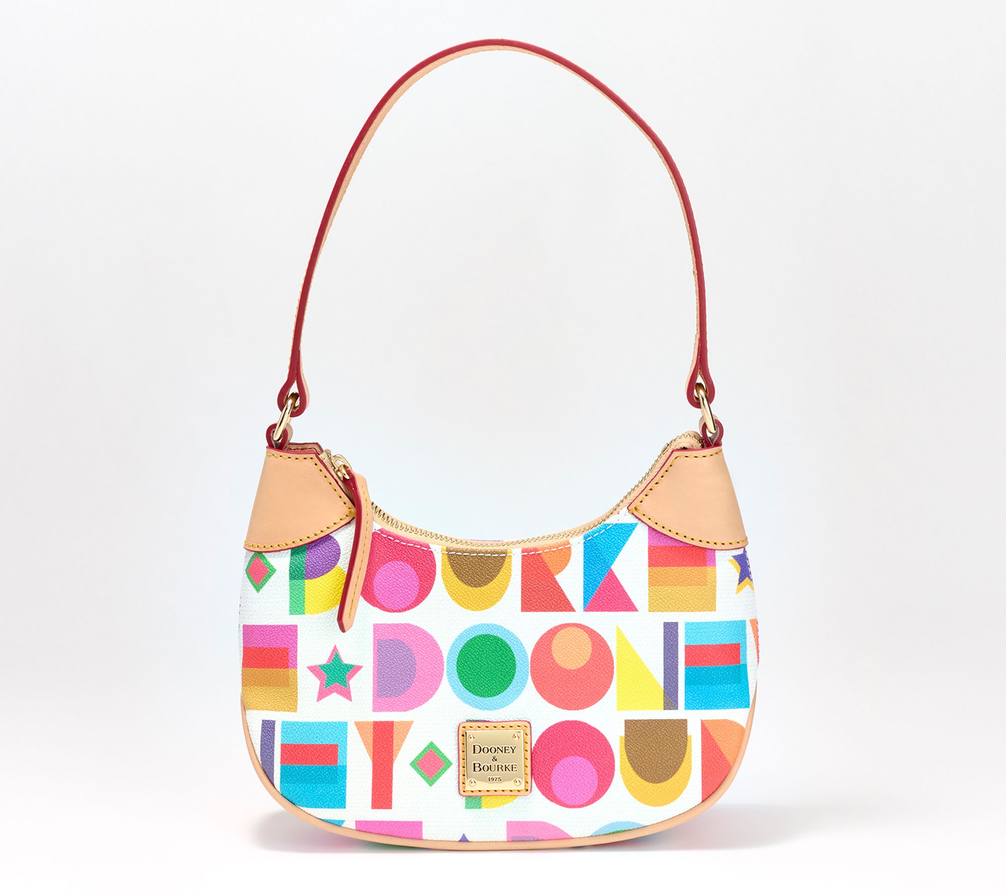 Dooney & Bourke Coated Cotton Art Deco Luna Hobo