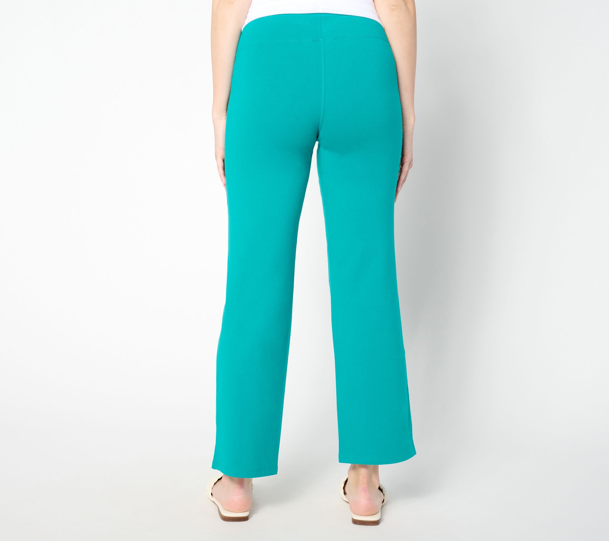 Women with Control Tummy Control Regular Full Leg Ankle Pants - QVC.com