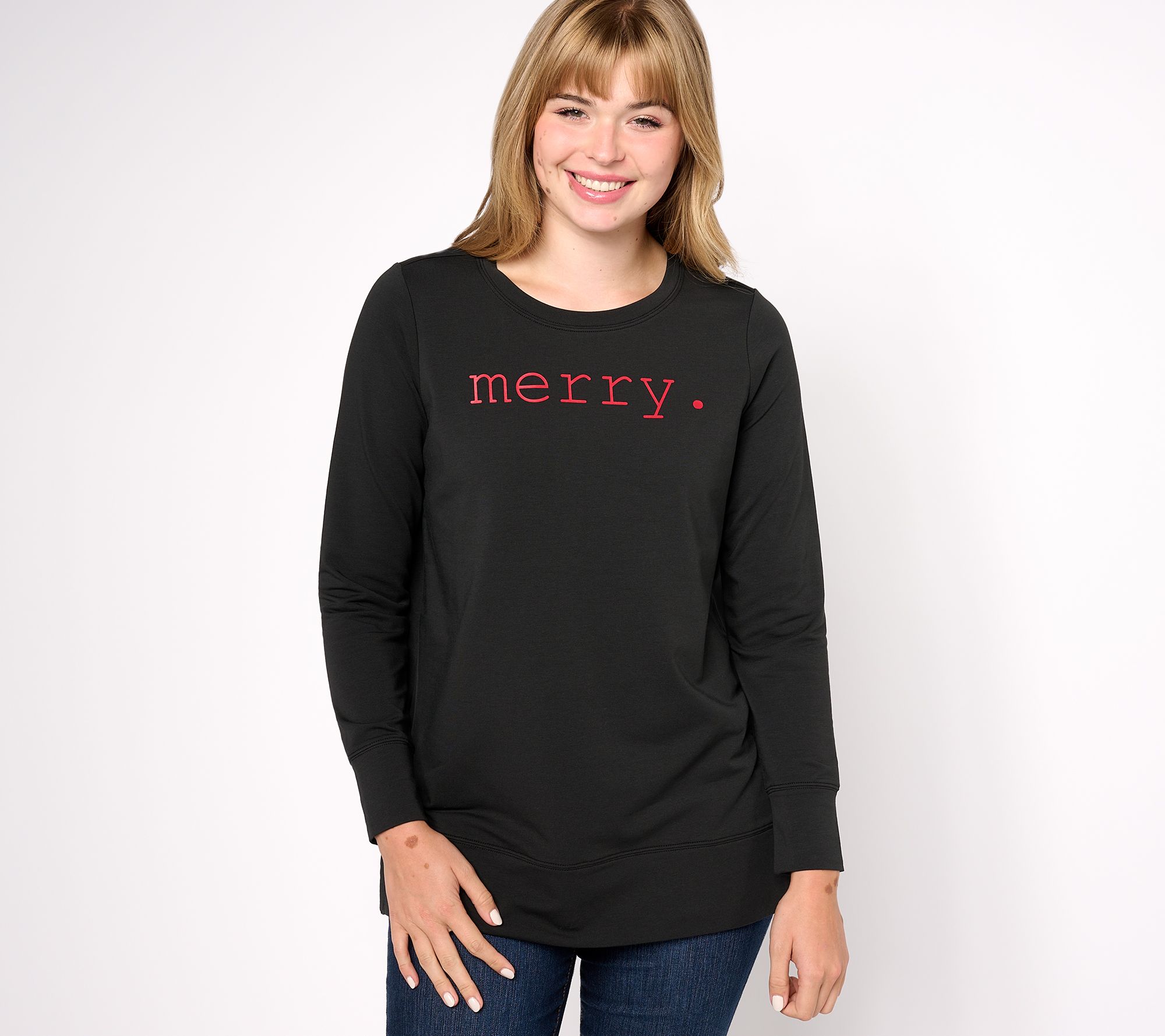 "As Is" Jingle Belles by Kim Gravel Holiday Typewriter Sweatshirt