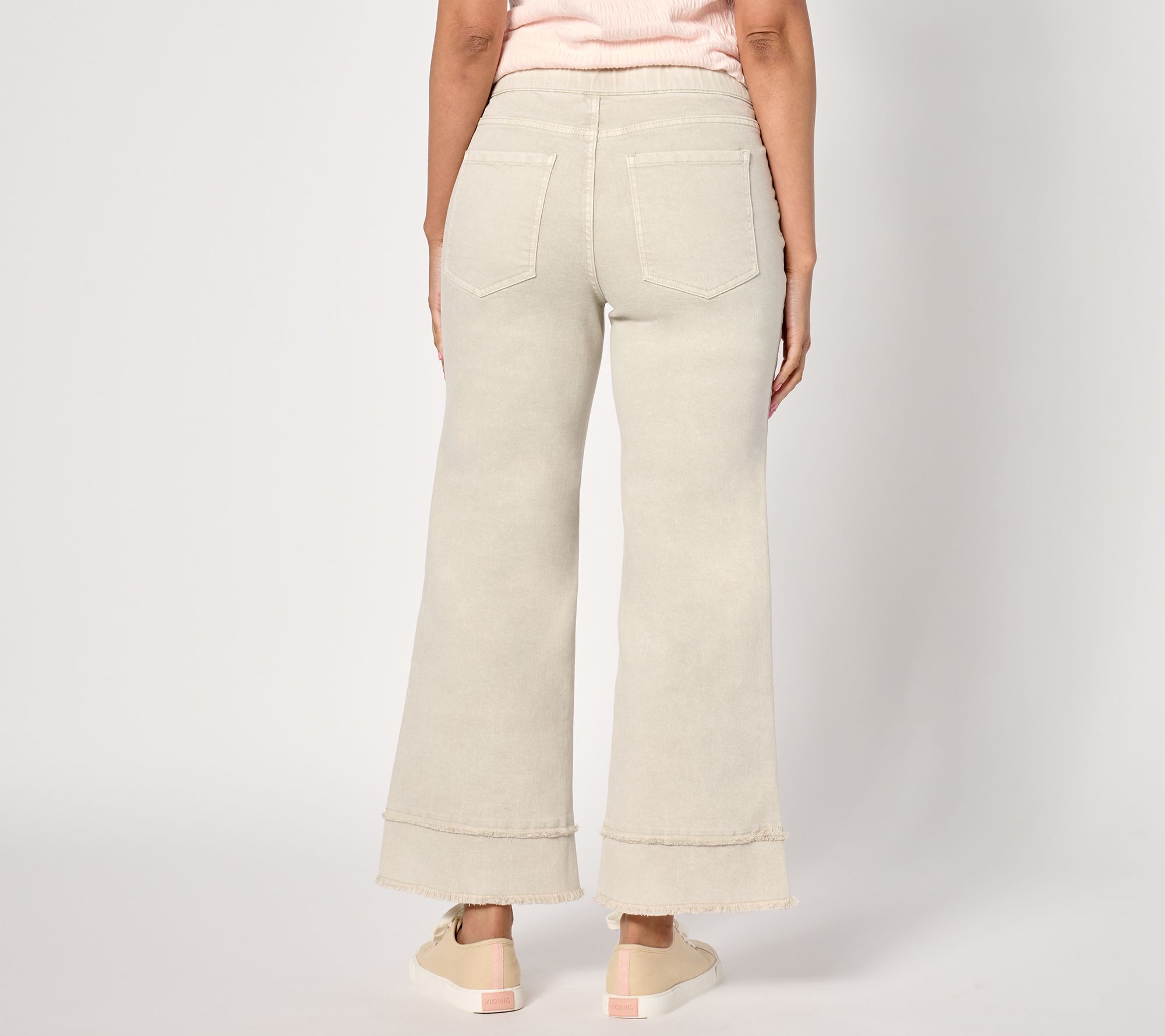 Isaac Mizrahi Live! Regular True Denim Color Pull On Wide Leg Jeans ...