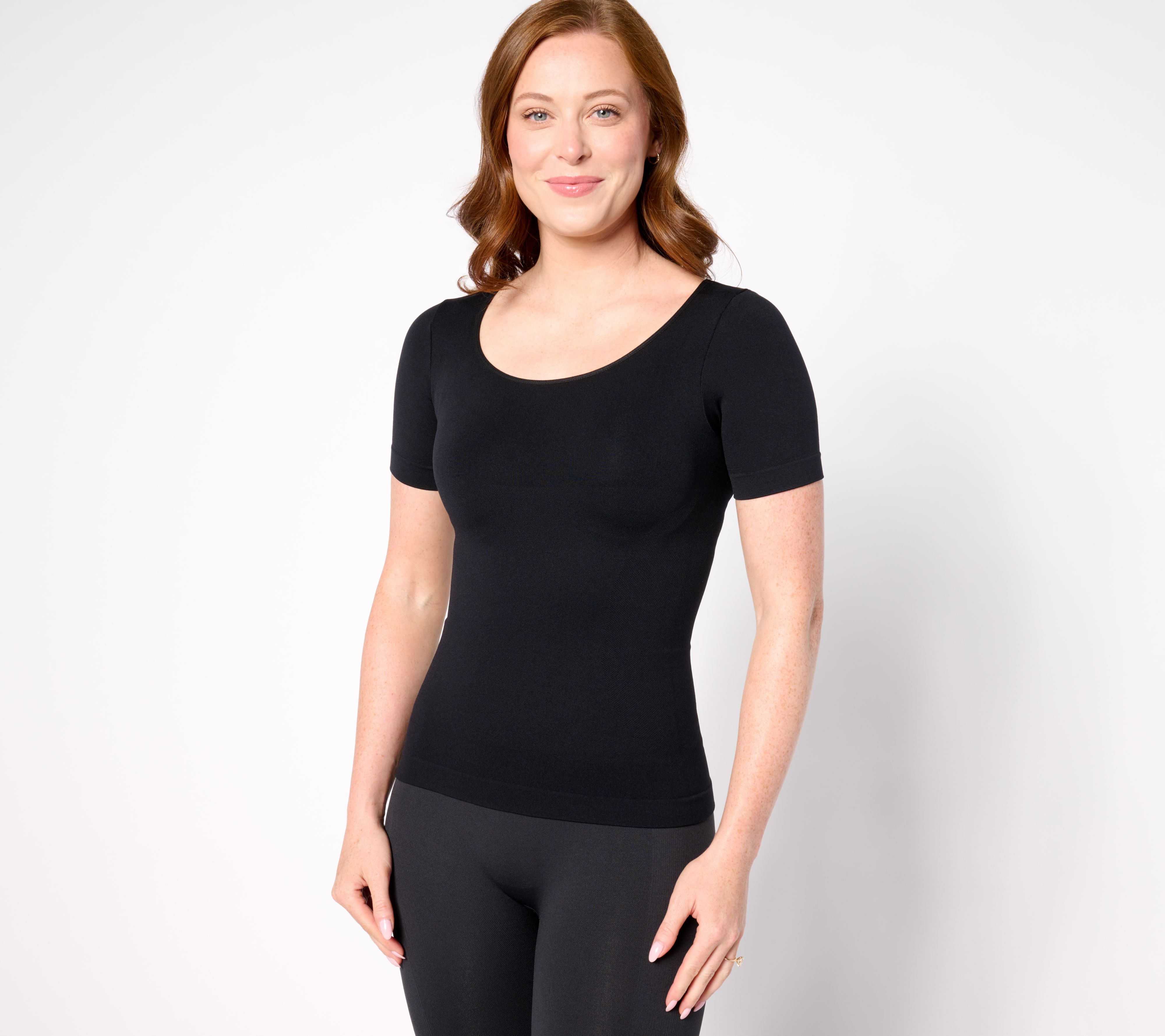 Shapermint All Day Everyday Short-Sleeve Shaping T-Shirt