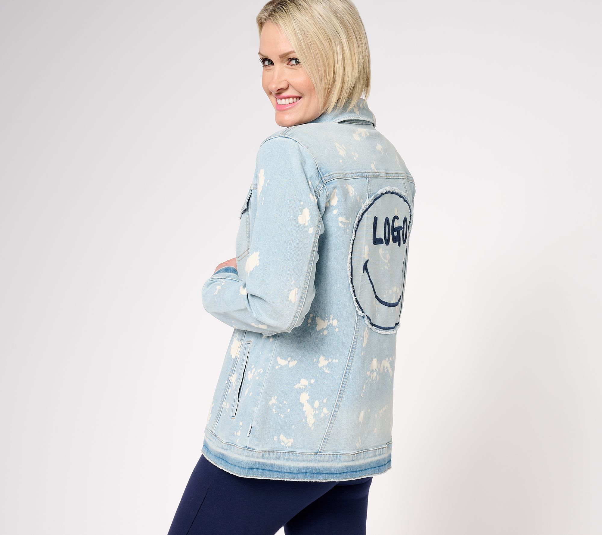 "As Is" LOGO by Lori Goldstein x Smiley World Special Edition Jean Jacket