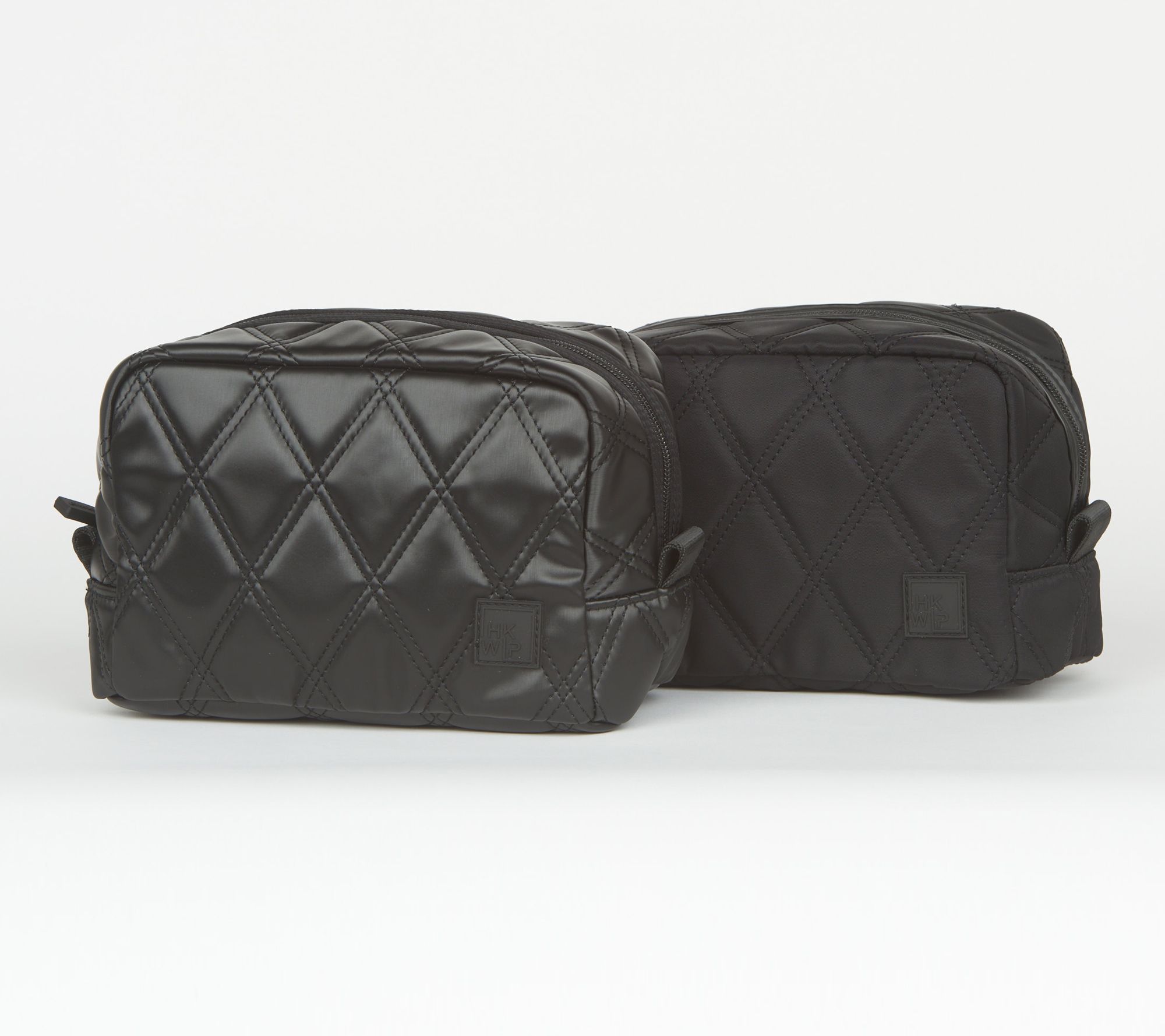 IHKWIP Set of 2 Quilted Cosmetic Cases - QVC.com