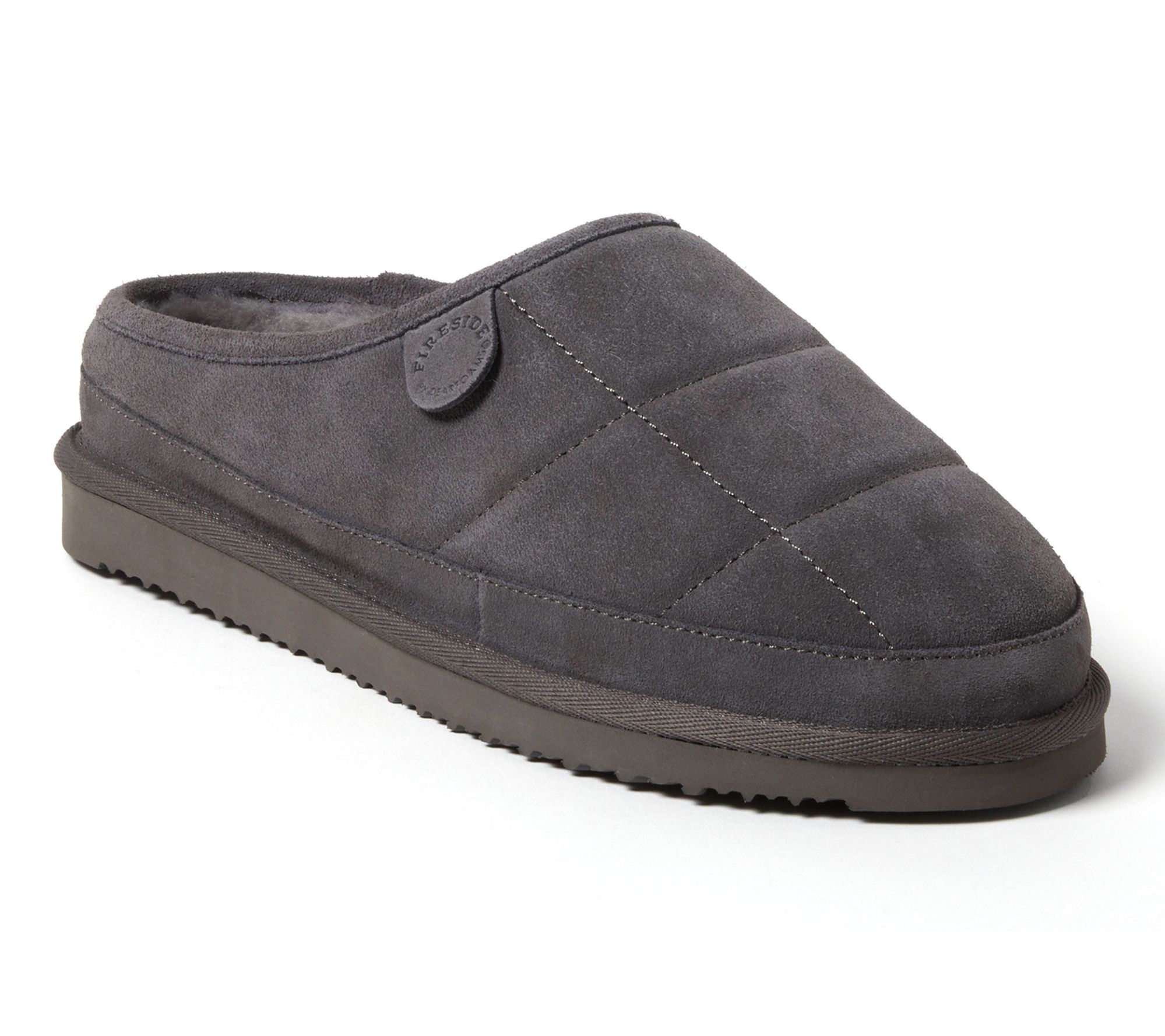 Fireside by Dearfoams Men's Shearling Quilted Clog - Grafton