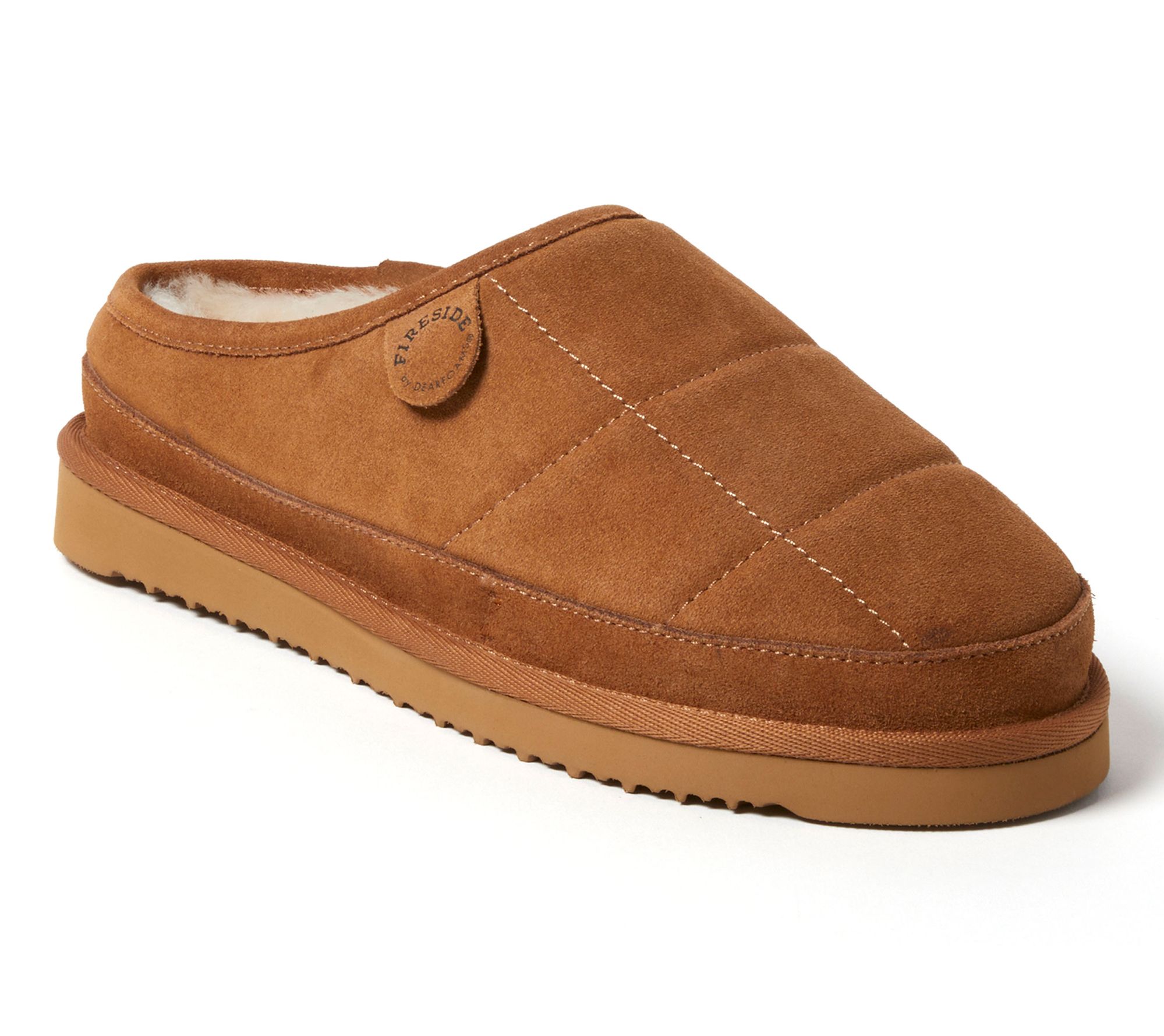 Fireside by Dearfoams Men's Shearling Quilted Clog - Grafton