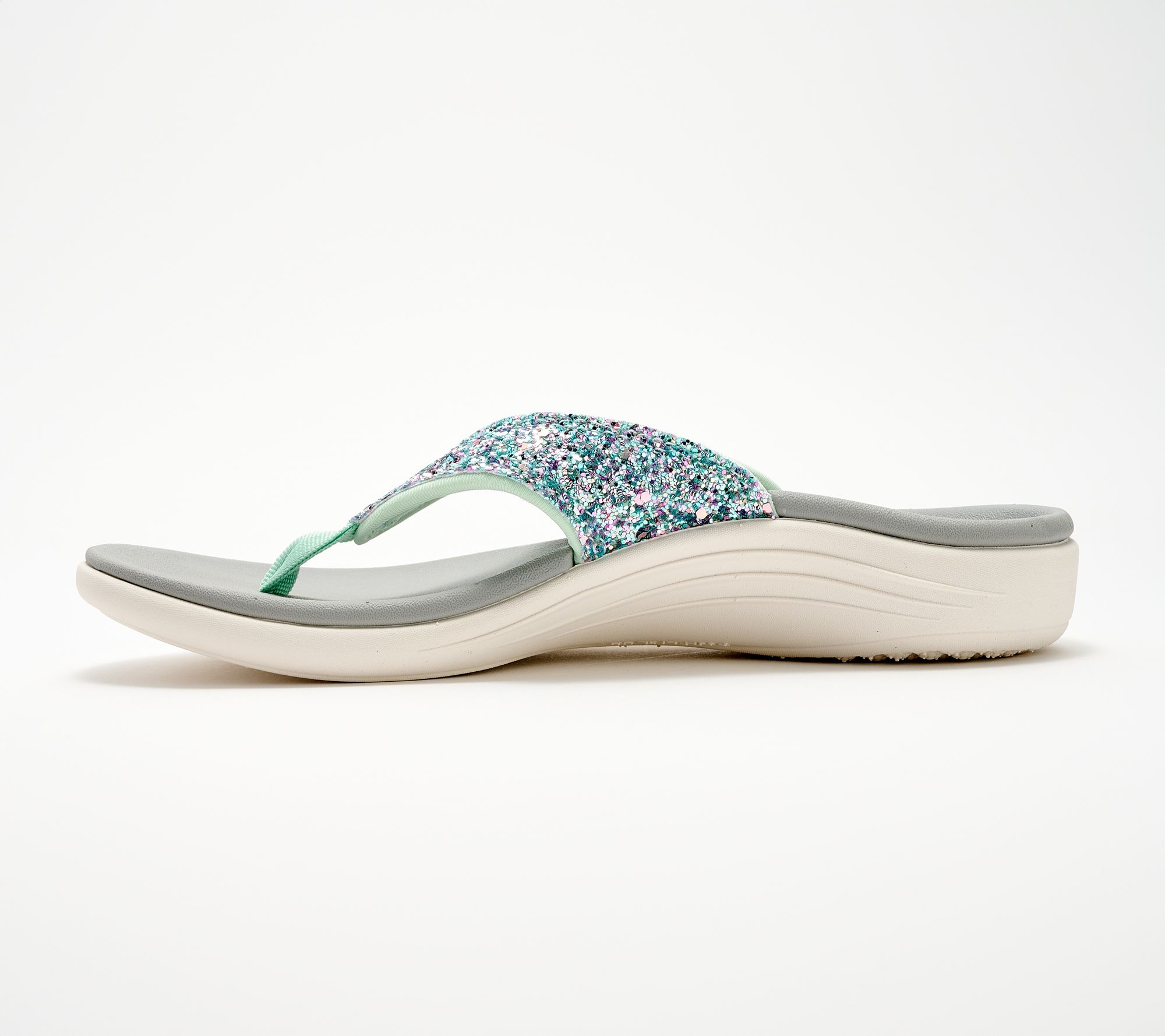 umi♡　0819 Revitalign Orthotic Sparkle Thong Sandals - Yumi Glitter