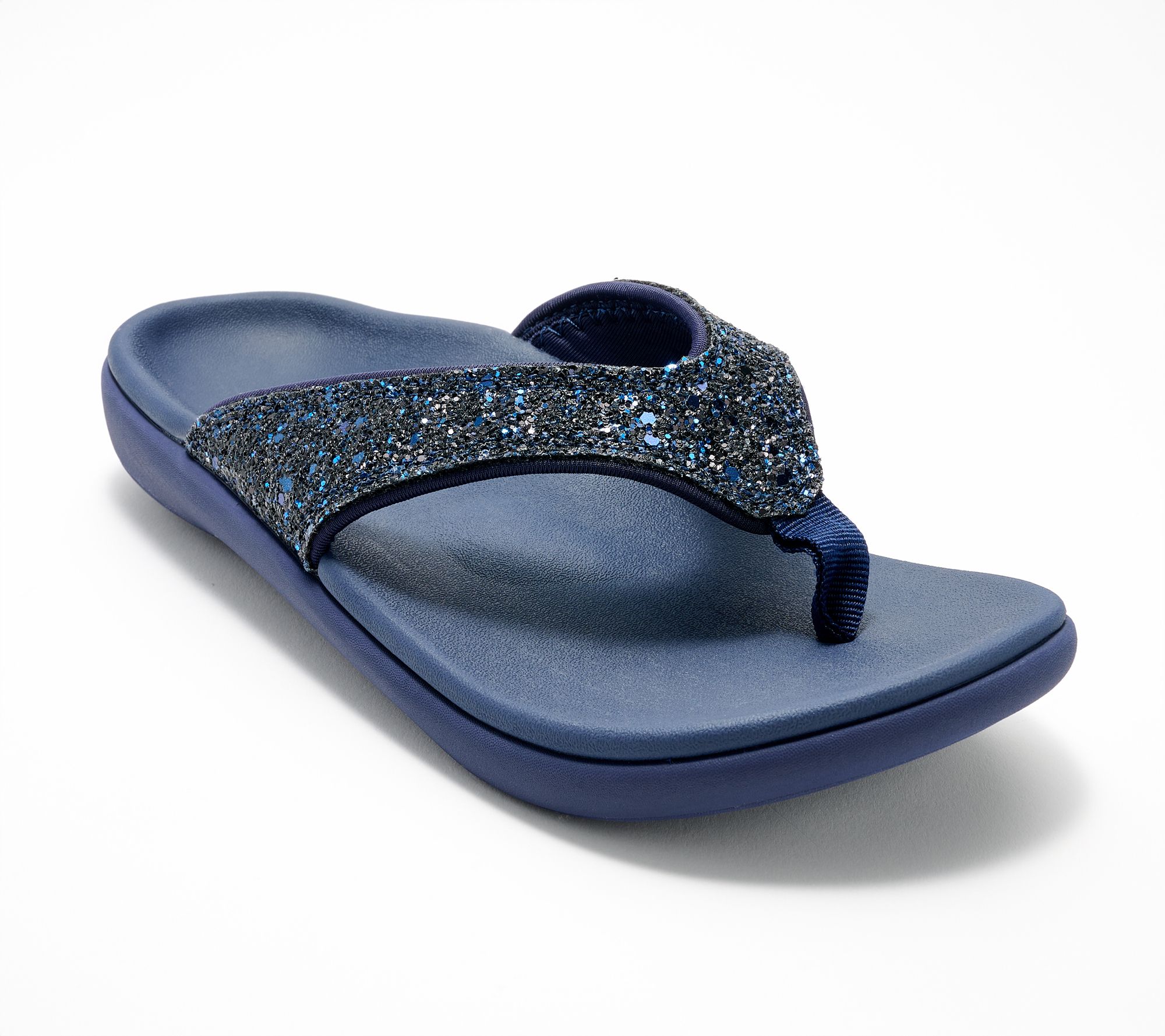 Revitalign Orthotic Sparkle Thong Sandals - Yumi Glitter
