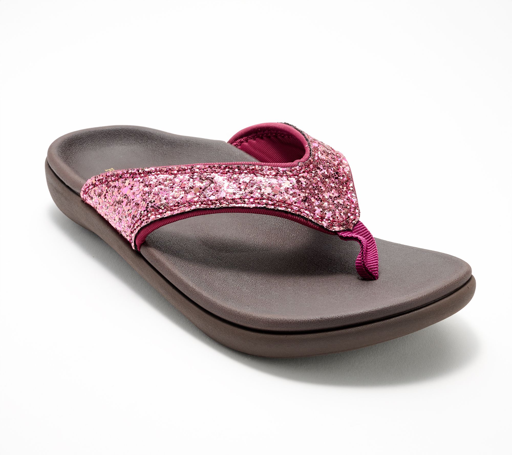 Revitalign Orthotic Sparkle Thong Sandals - Yumi Glitter